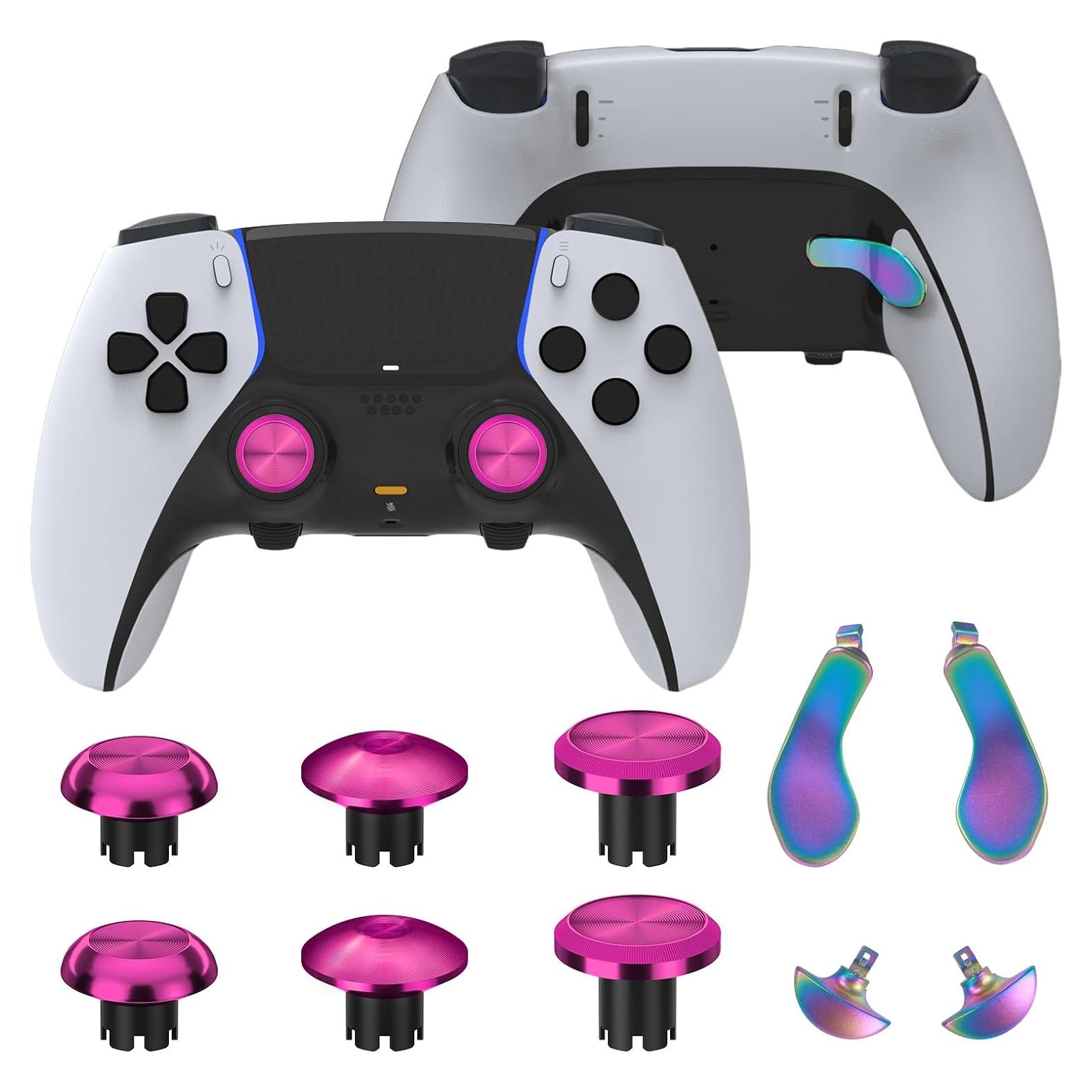 Palancas de metal CHARM FOCUS para PS5 Edge - Rosa y degradado