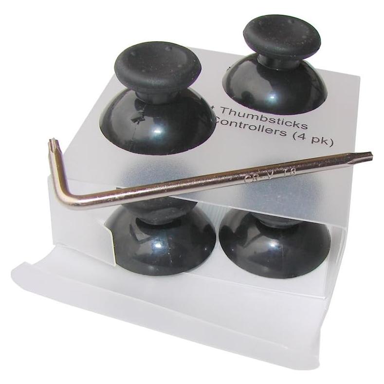 Palancas de Reemplazo Negras Global Game Gear para Xbox 360