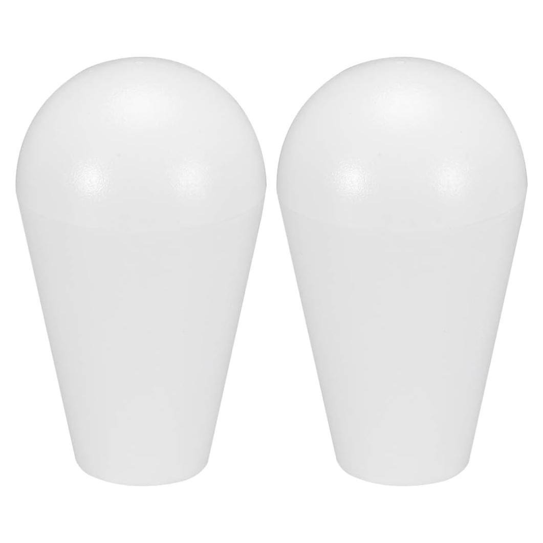 Mango Joystick Ovalado uxcell Reemplazo para Arcade Blanco 2Pcs