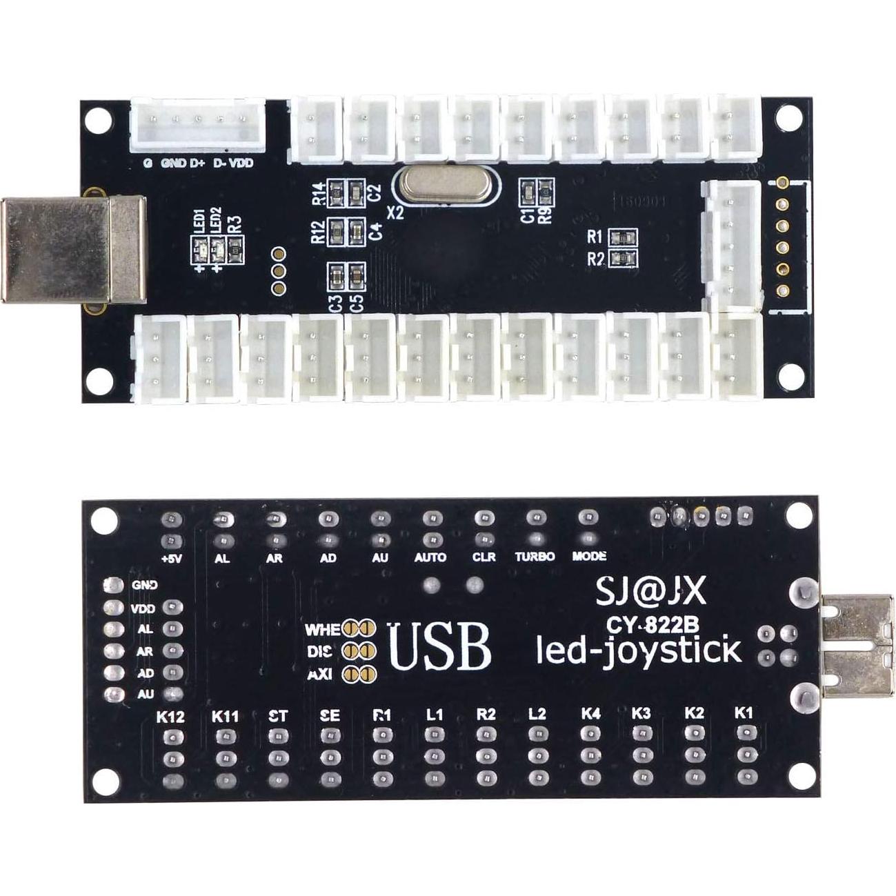 Codificador USB para 2 Jugadores SJ@JX con Botones LED