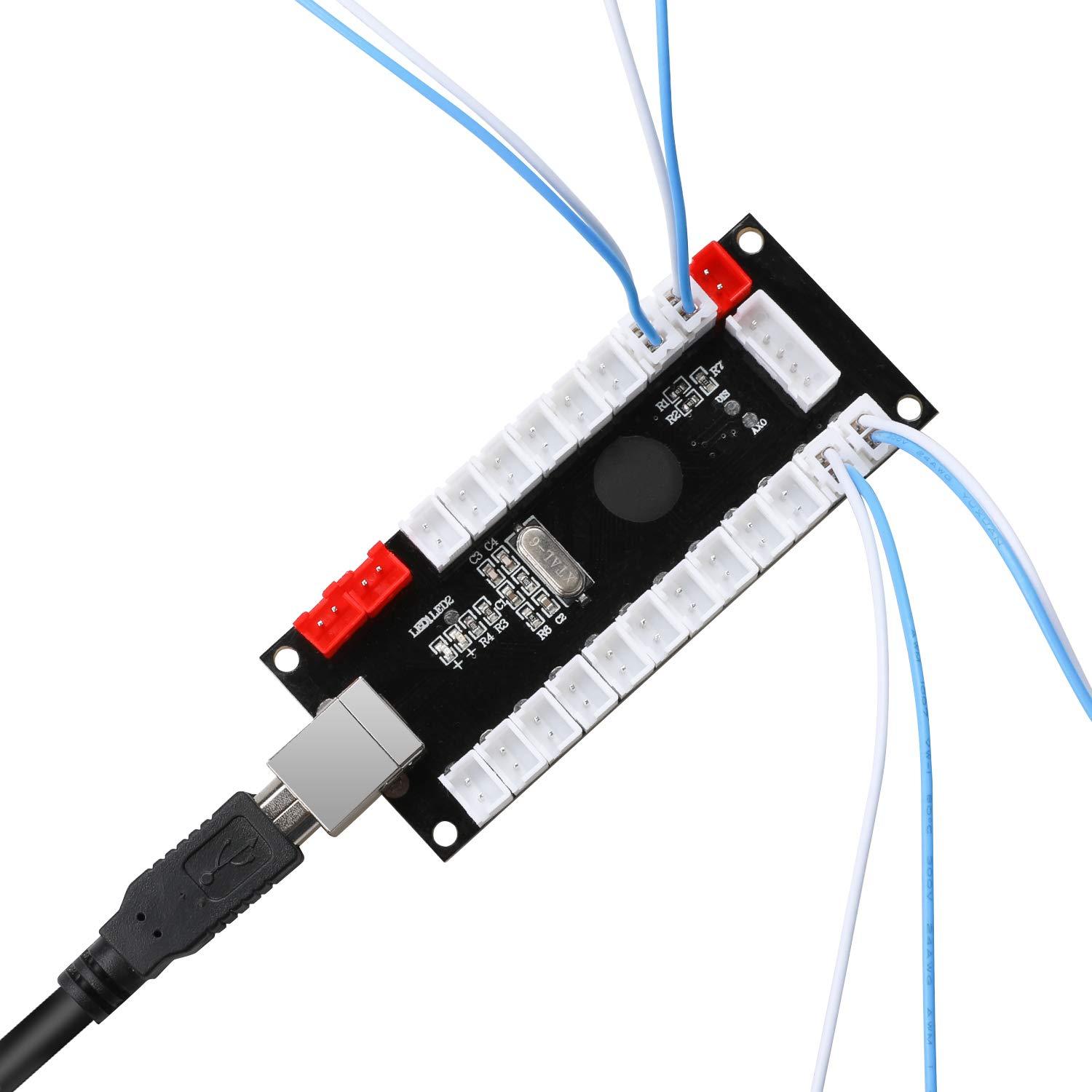 Controlador USB Guwarry para 2 Jugadores - Arcade DIY 5V