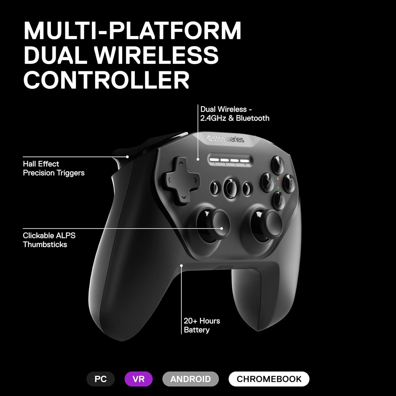 Controlador Inalámbrico SteelSeries Stratus Duo - 20h Batería