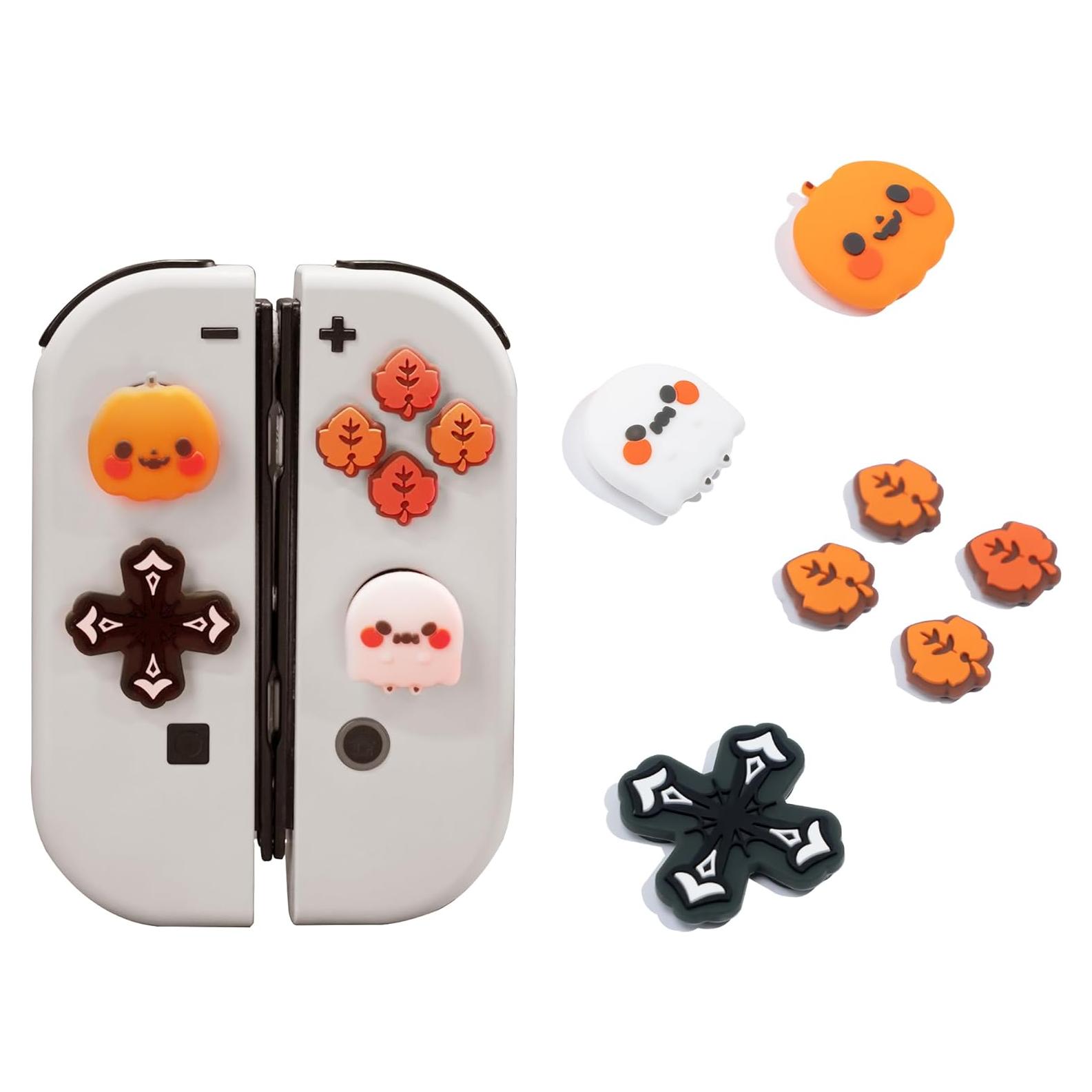 Tapas de Botones GeekShare para Switch OLED - Halloween
