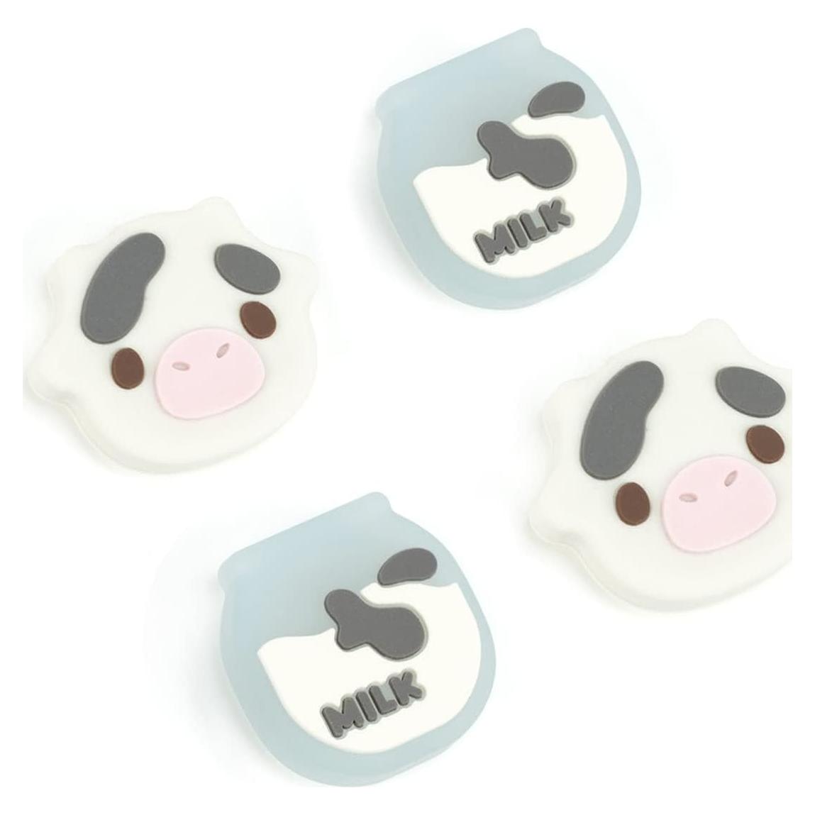 GeekShare Tapones Silicona Joy Con Vaca Lechera 4PCS