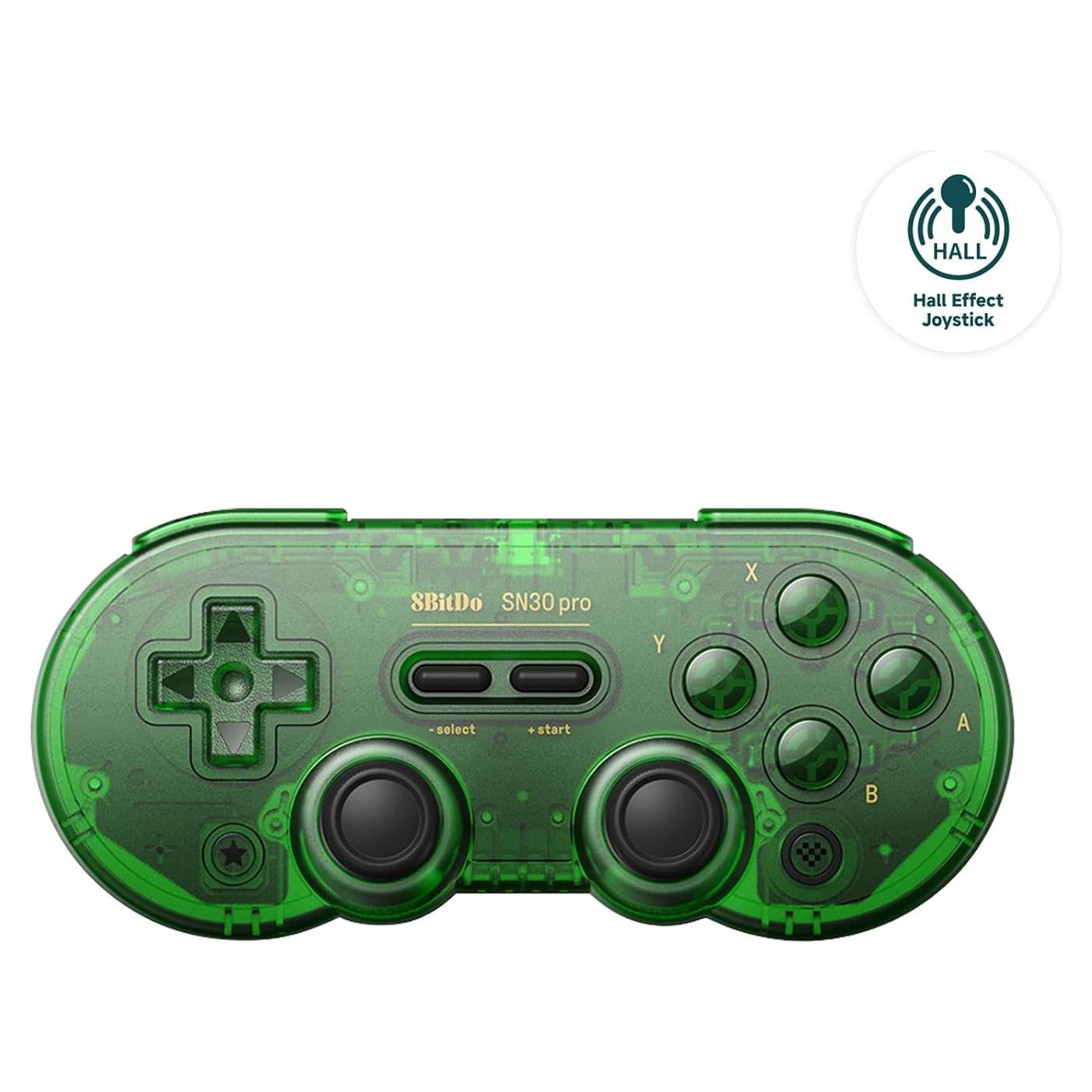 Controlador Bluetooth 8Bitdo SN30 Pro Verde Jade