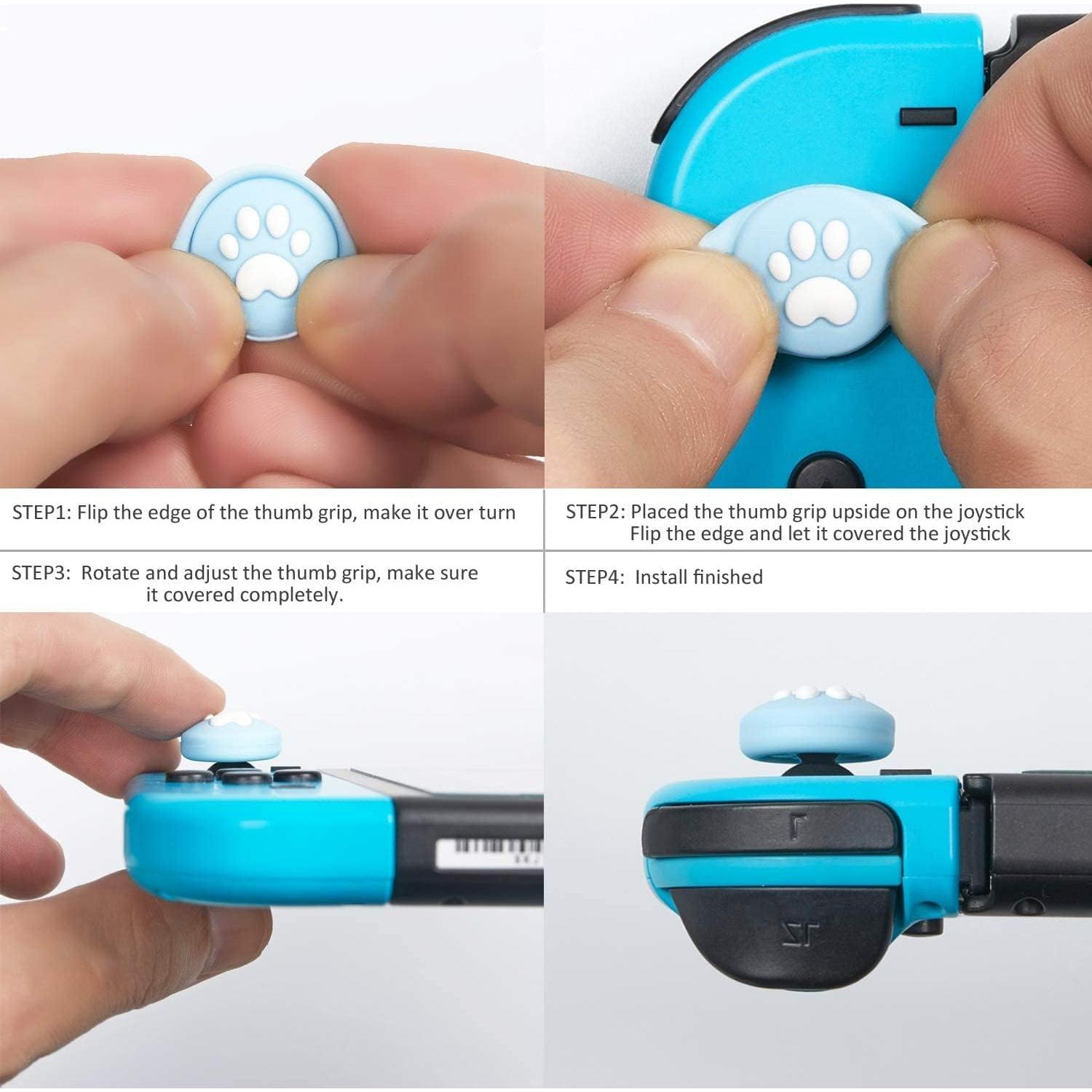 Tapa de Joystick Silicona PEGEO para Joycon Nintendo Rosa