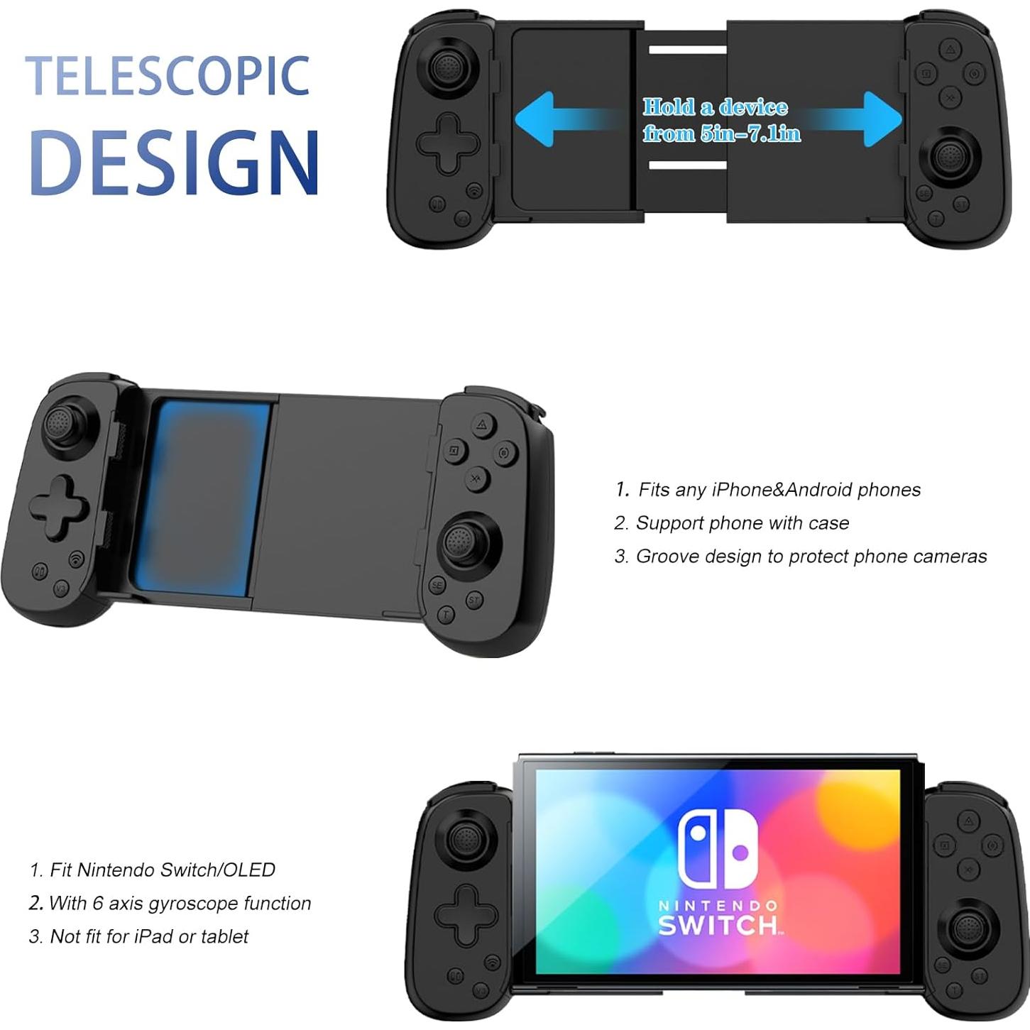 Controlador Inalámbrico Koiiko Q11A para iOS/Android/PC