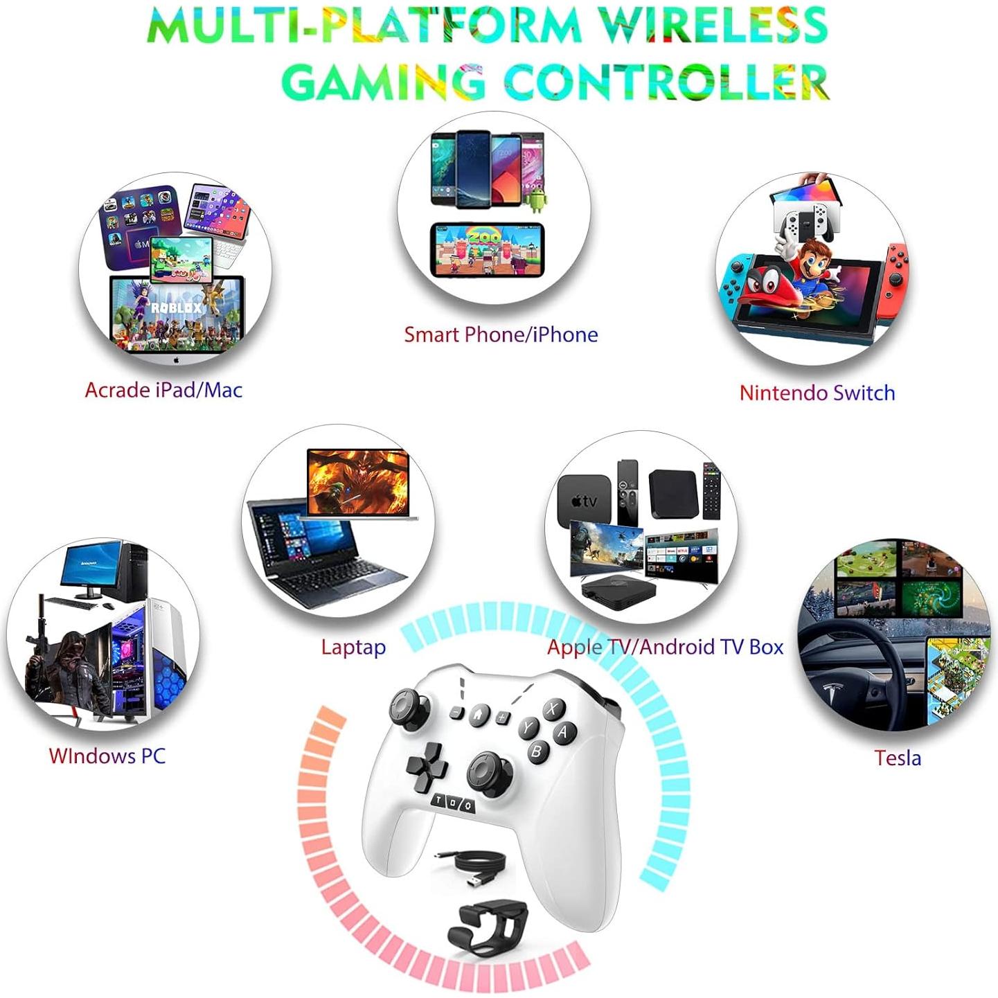 Controlador Bluetooth UNIHOW para Switch y PC Inalámbrico