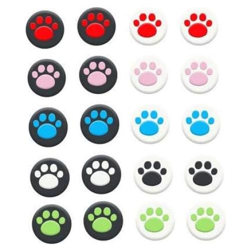 2 Tapones de Gato para Joystick Ambertown Rojo 1 PS5 PS4