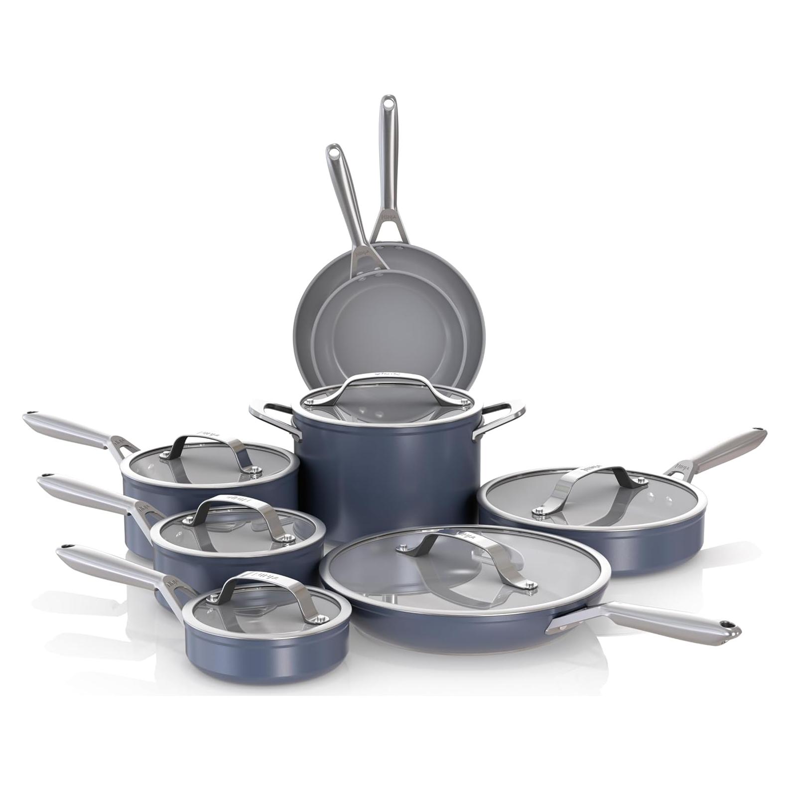 Juego de Utensilios de Cocina Ninja 14 Piezas Cerámica Azul