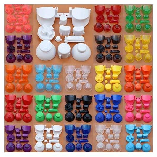 Juego de 11 Botones ABXYZ ucky Do para Gamecube S-Clear