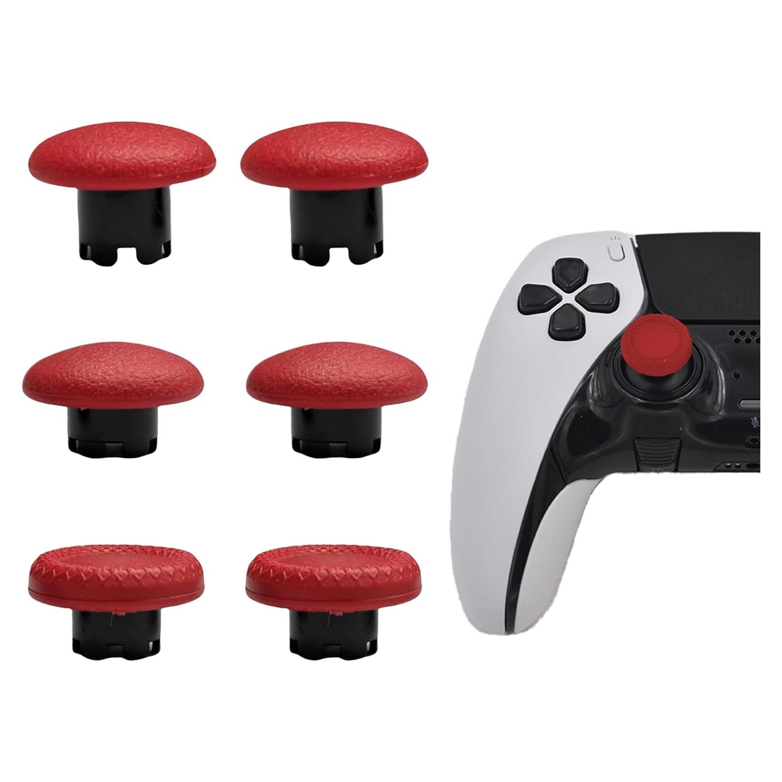 Thumbsticks Intercambiables 6en1 Alovexiong para PS5 Rojo