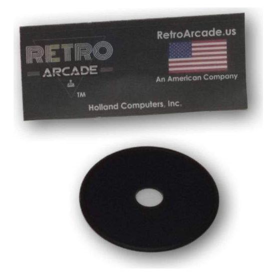 Replacement Classic Arcade Joystick Disk, Black, 0.3in Center Hole Disk, 2in Overall