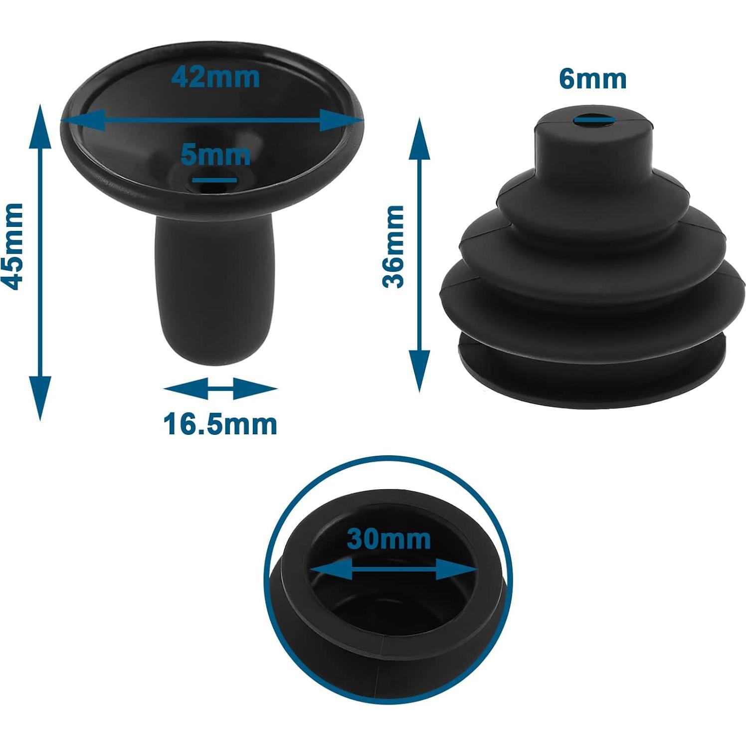 Perilla de Joystick eMagTech + Funda de Goma Negra