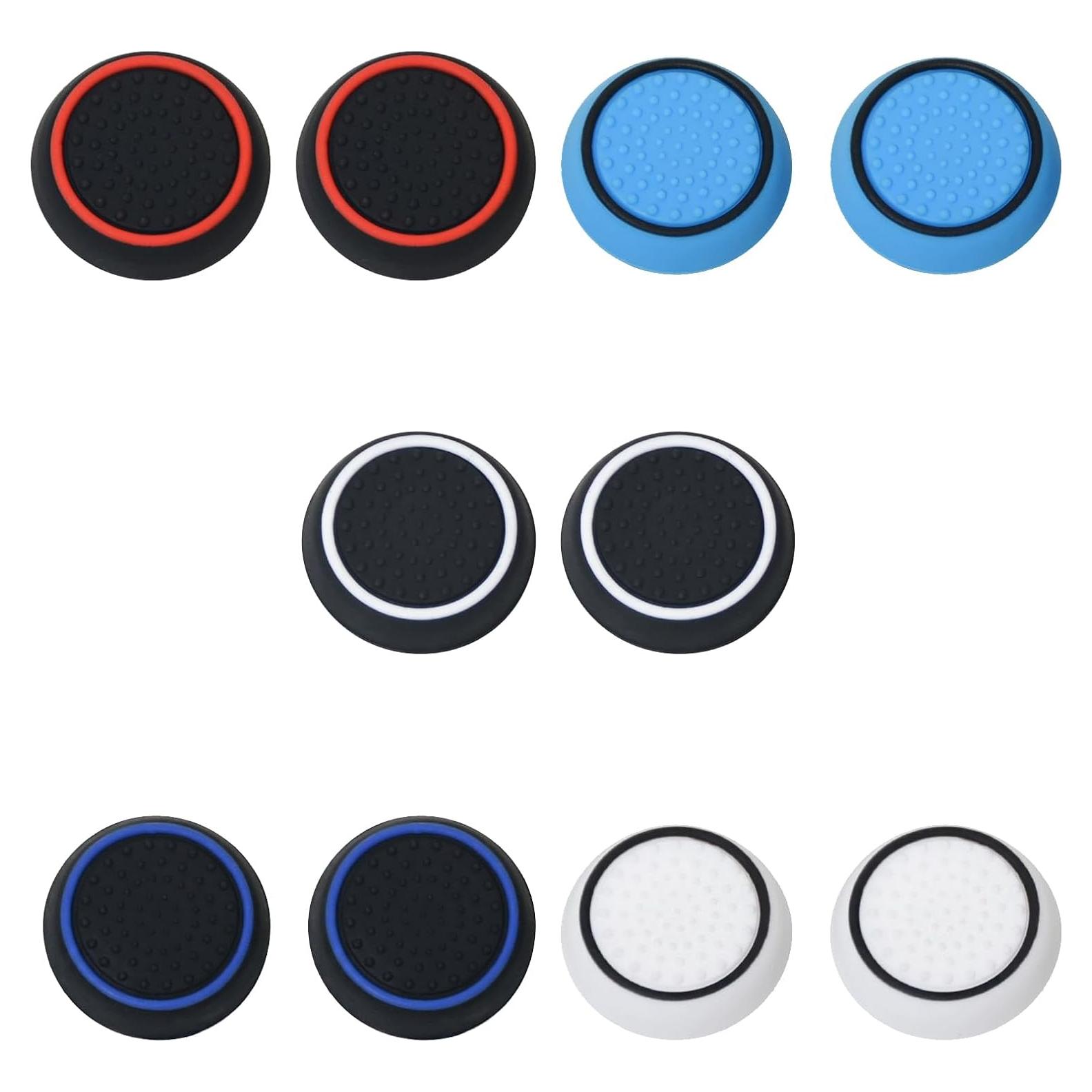 10 Tapas de Joystick Silicona ECOMAID para PS5, PS4, Xbox