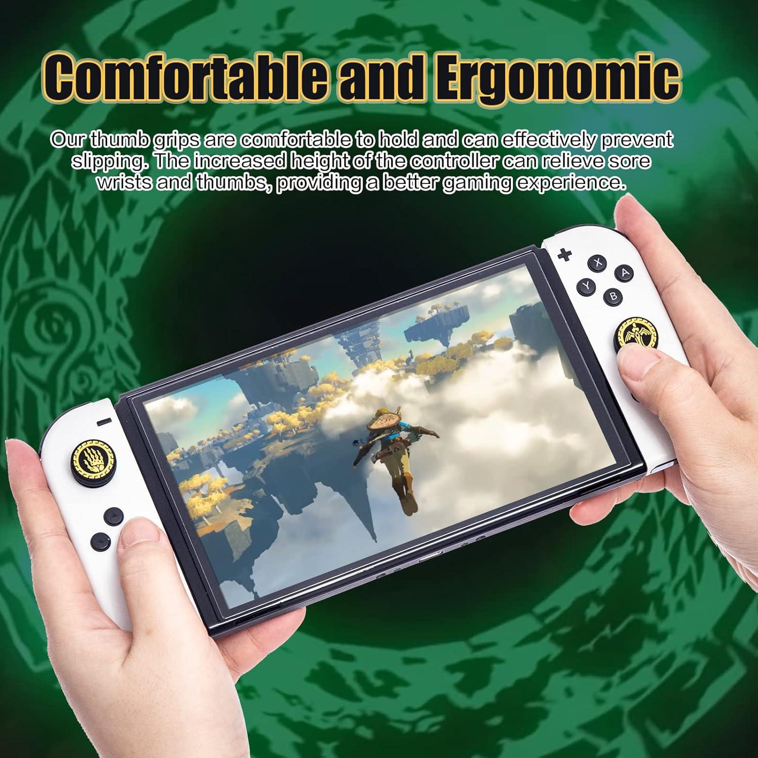 Tapas de Pulgar para Nintendo Switch NANANINO Ojos Amarillos