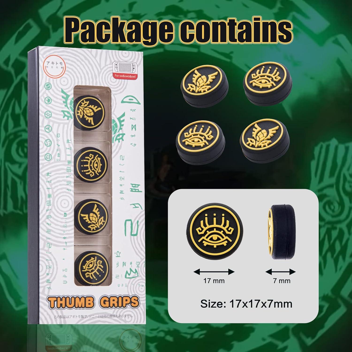 Tapas de Pulgar para Nintendo Switch NANANINO Ojos Amarillos