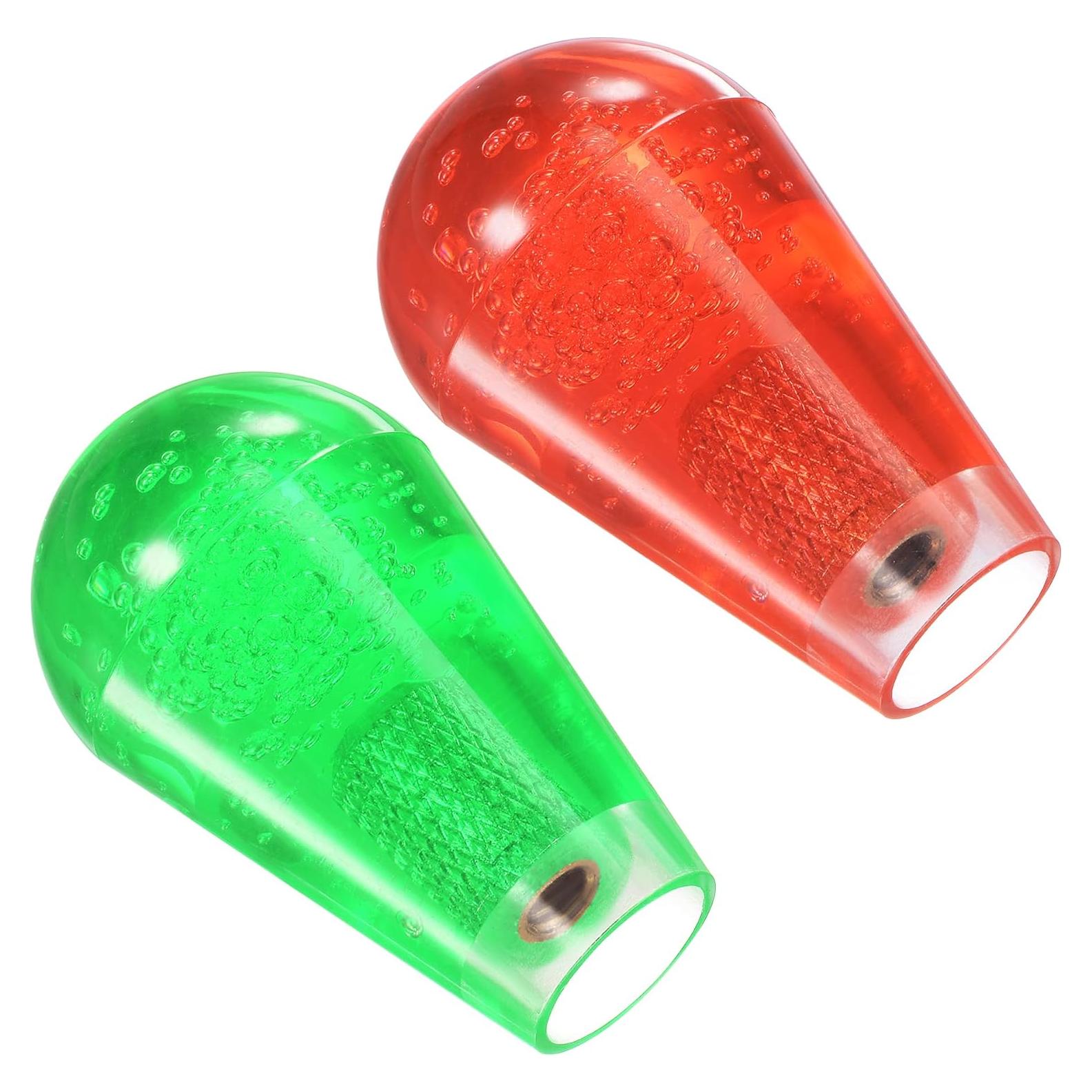 Mango de Joystick Ovalado uxcell Rojo Verde 52mm x 30mm M6