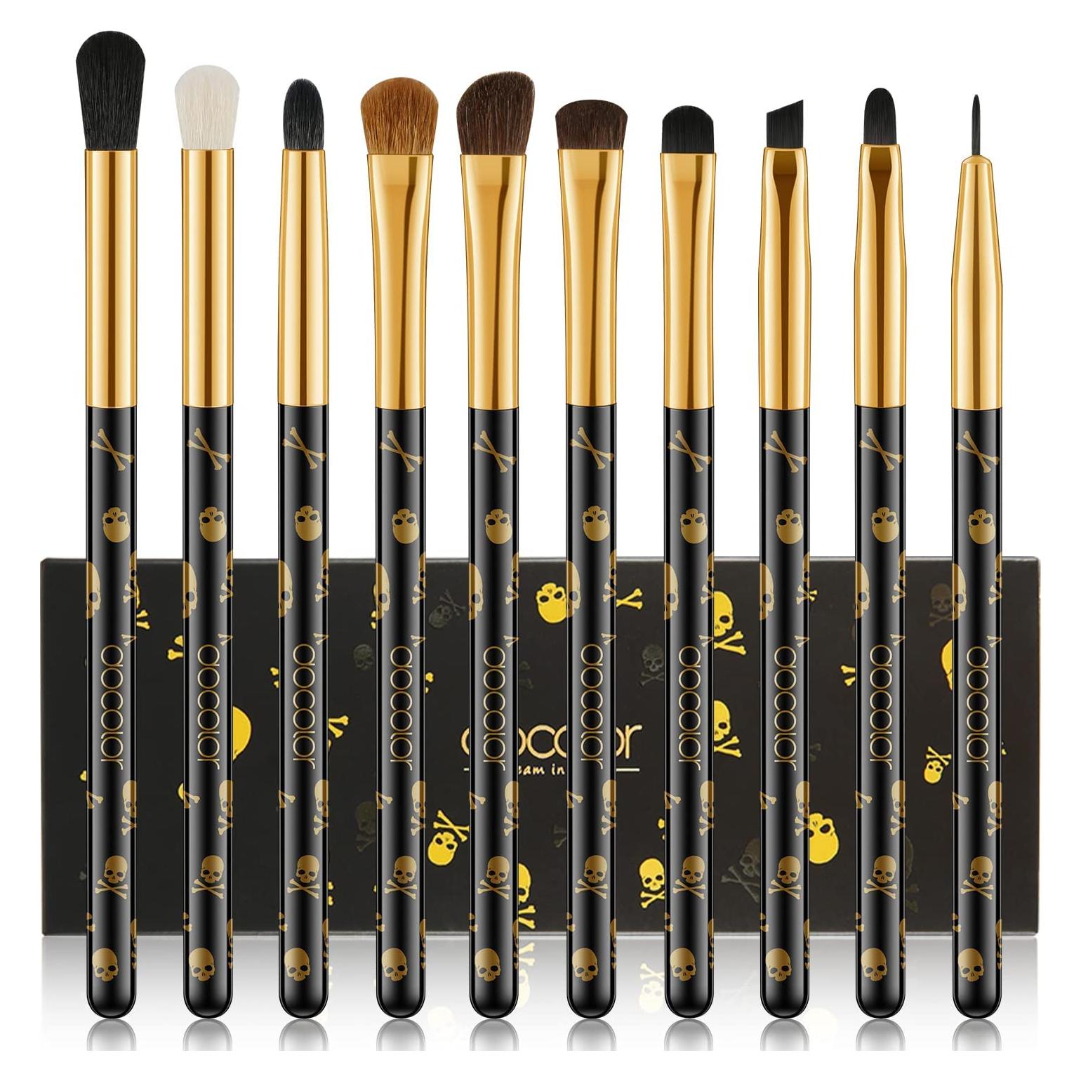 Docolor Juego de Brochas de Maquillaje para Ojos 10 Piezas