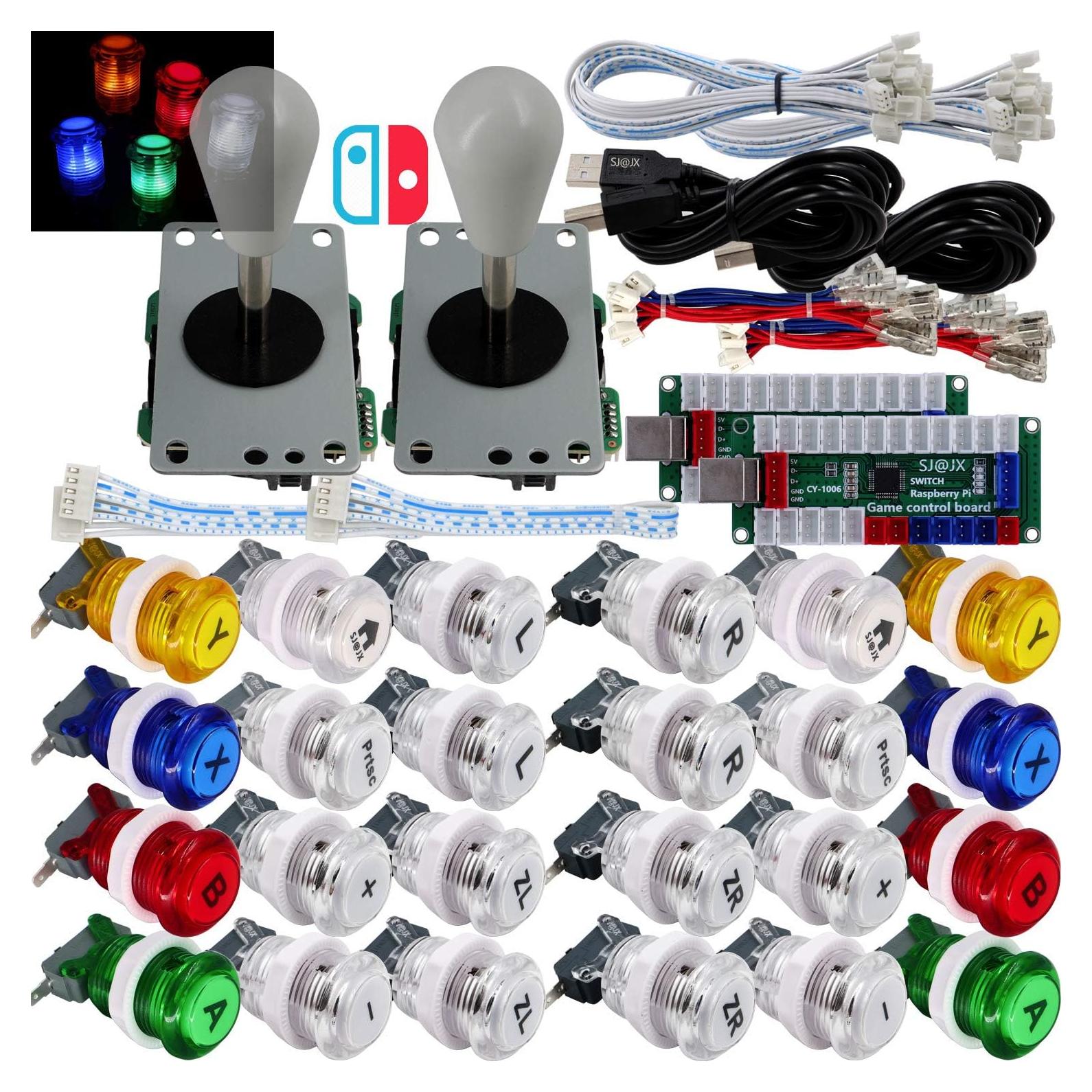 Controlador de Juego SJ@JX LED 2 Jugadores Joystick 8 vías