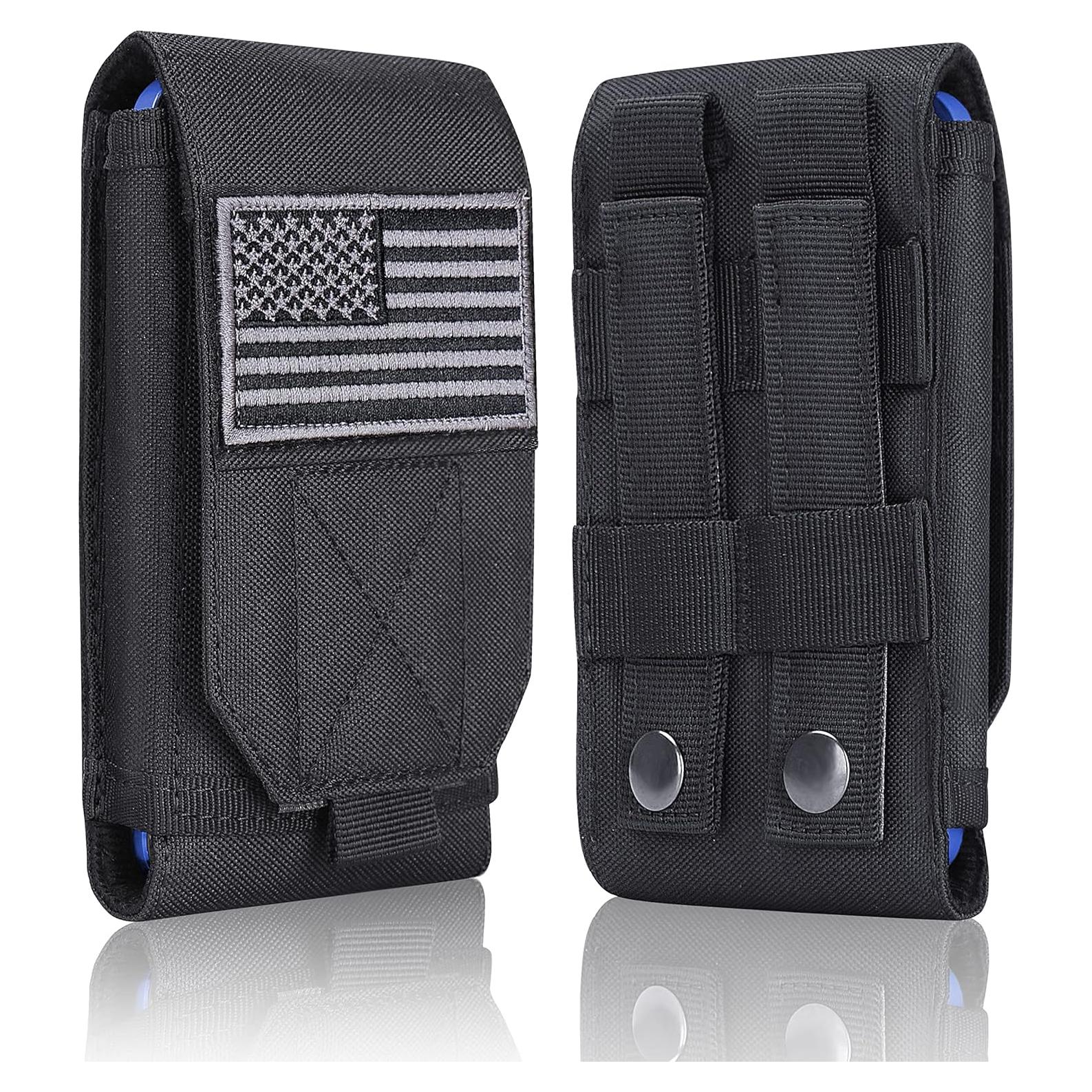 Funda Táctica Molle Negra Heyqie para iPhone y Samsung