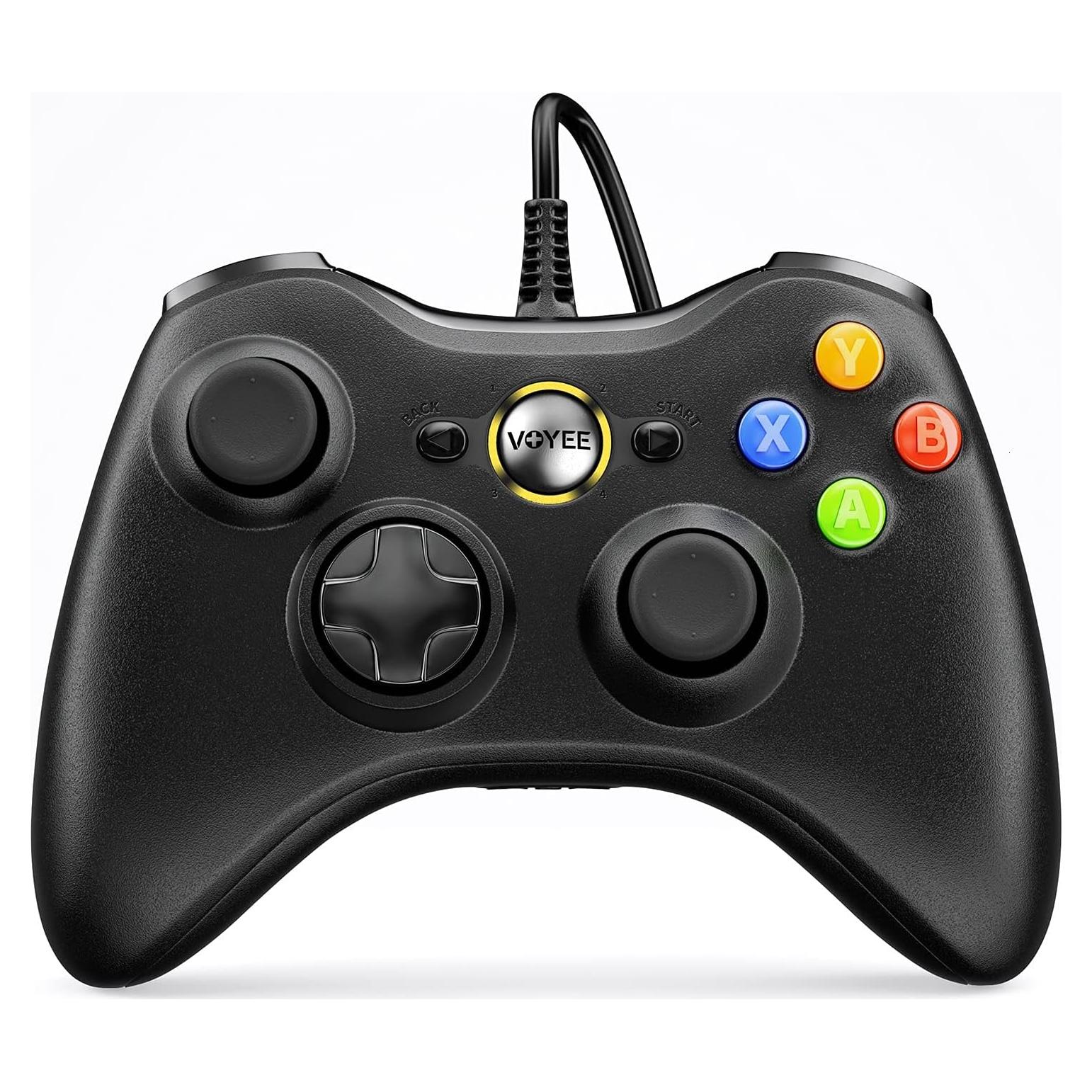 Controlador VOYEE 360 PC por Cable Negro con Joystick Mejorado