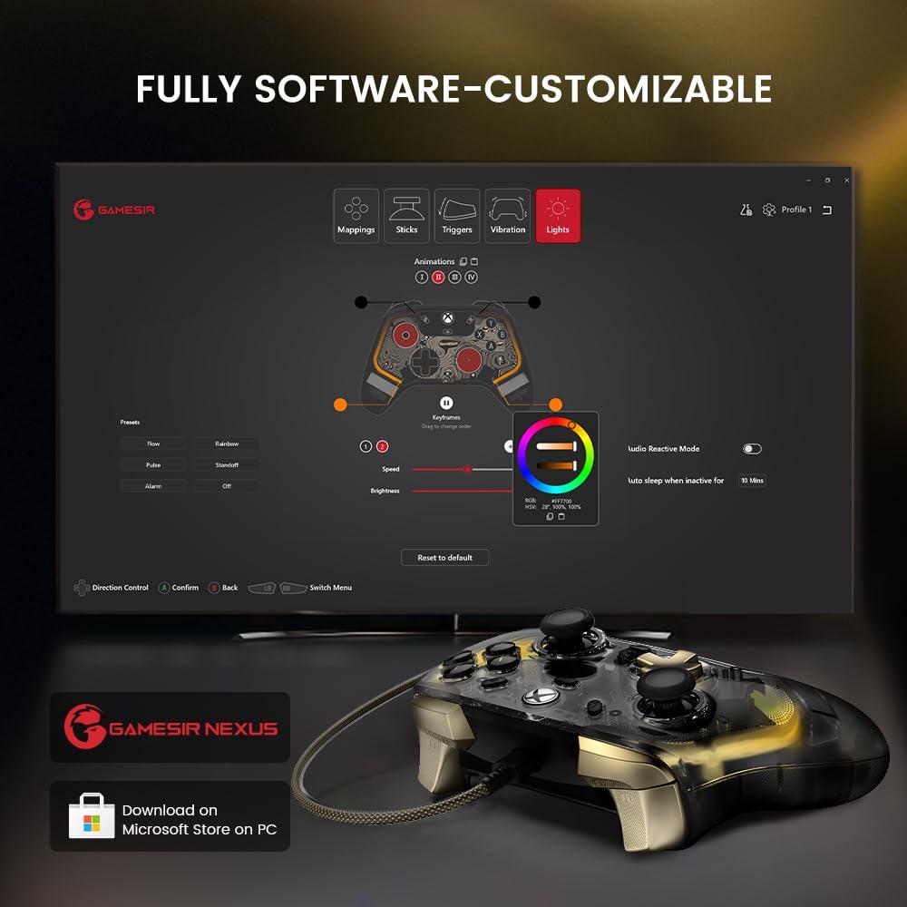 Controlador GameSir Kaleid Flux para Xbox y PC, RGB