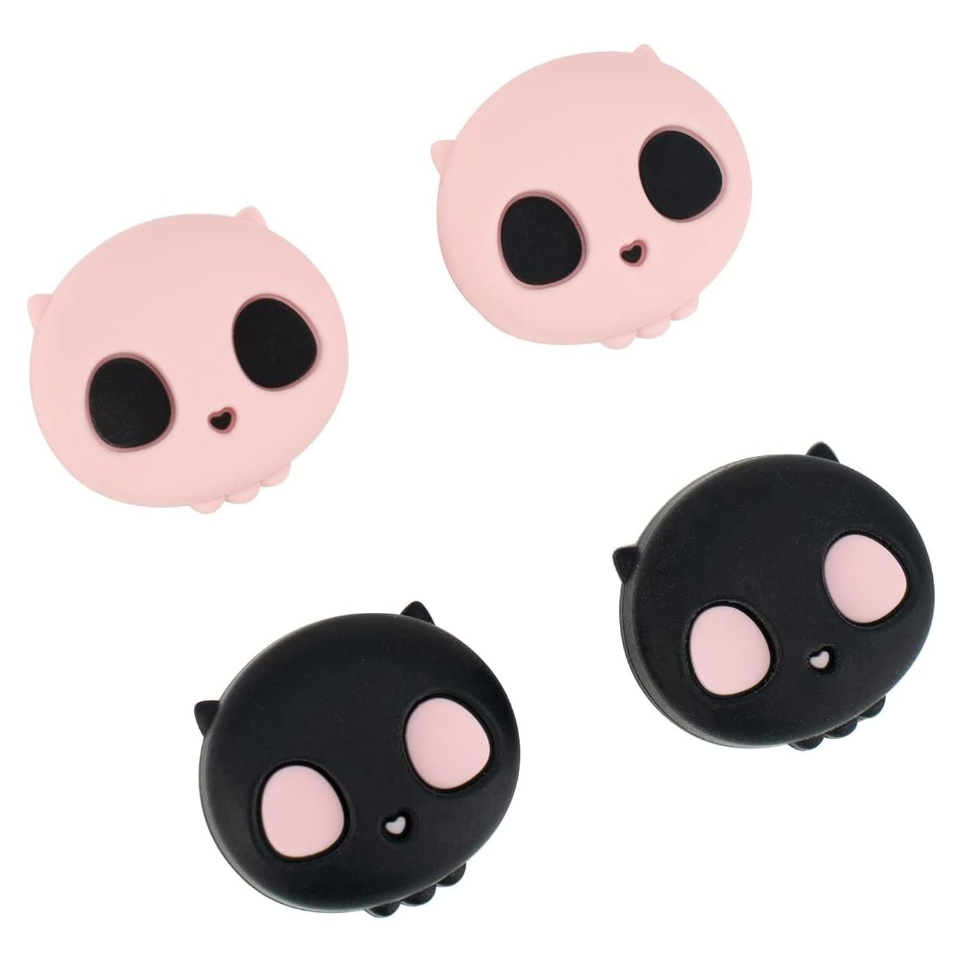 GeekShare Tapas de Joystick Xbox One - Calavera Rosa - 4 Piezas