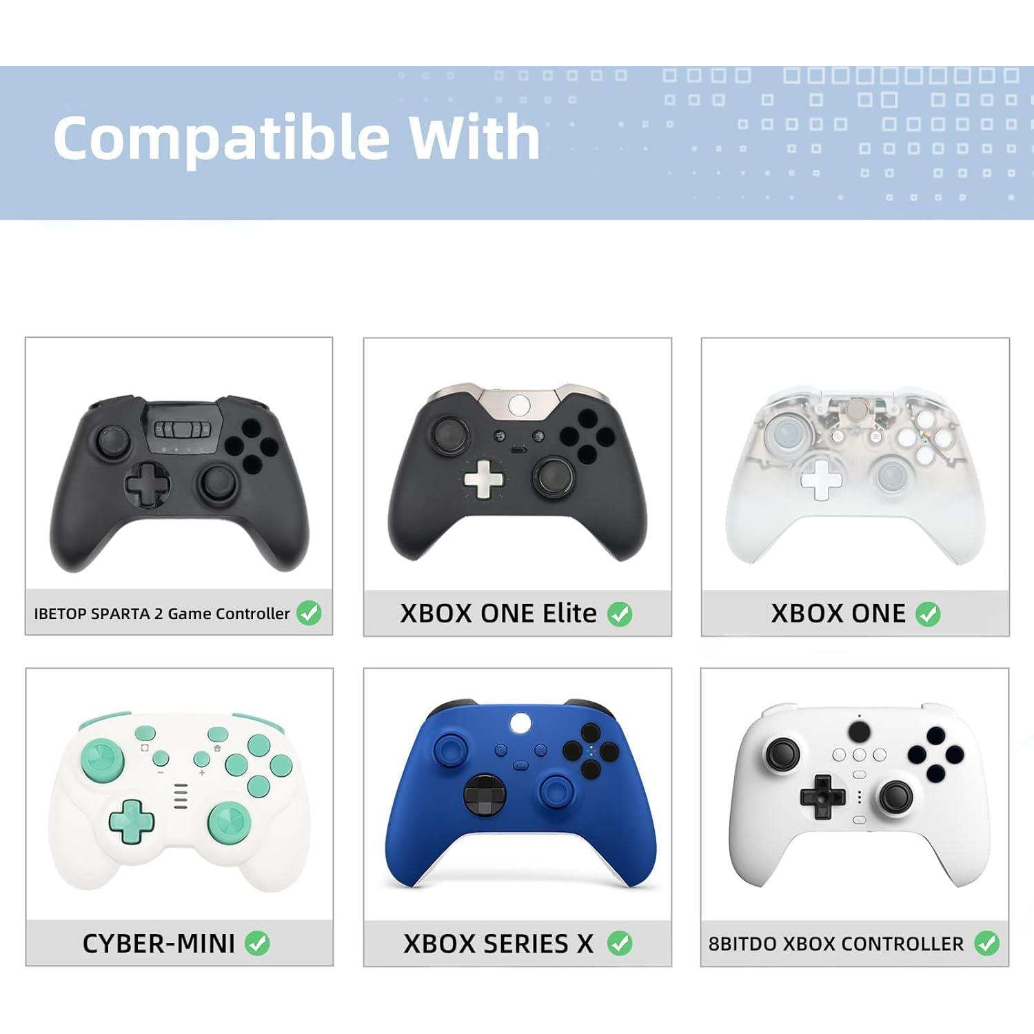 GeekShare Tapas de Joystick Xbox One - Calavera Rosa - 4 Piezas