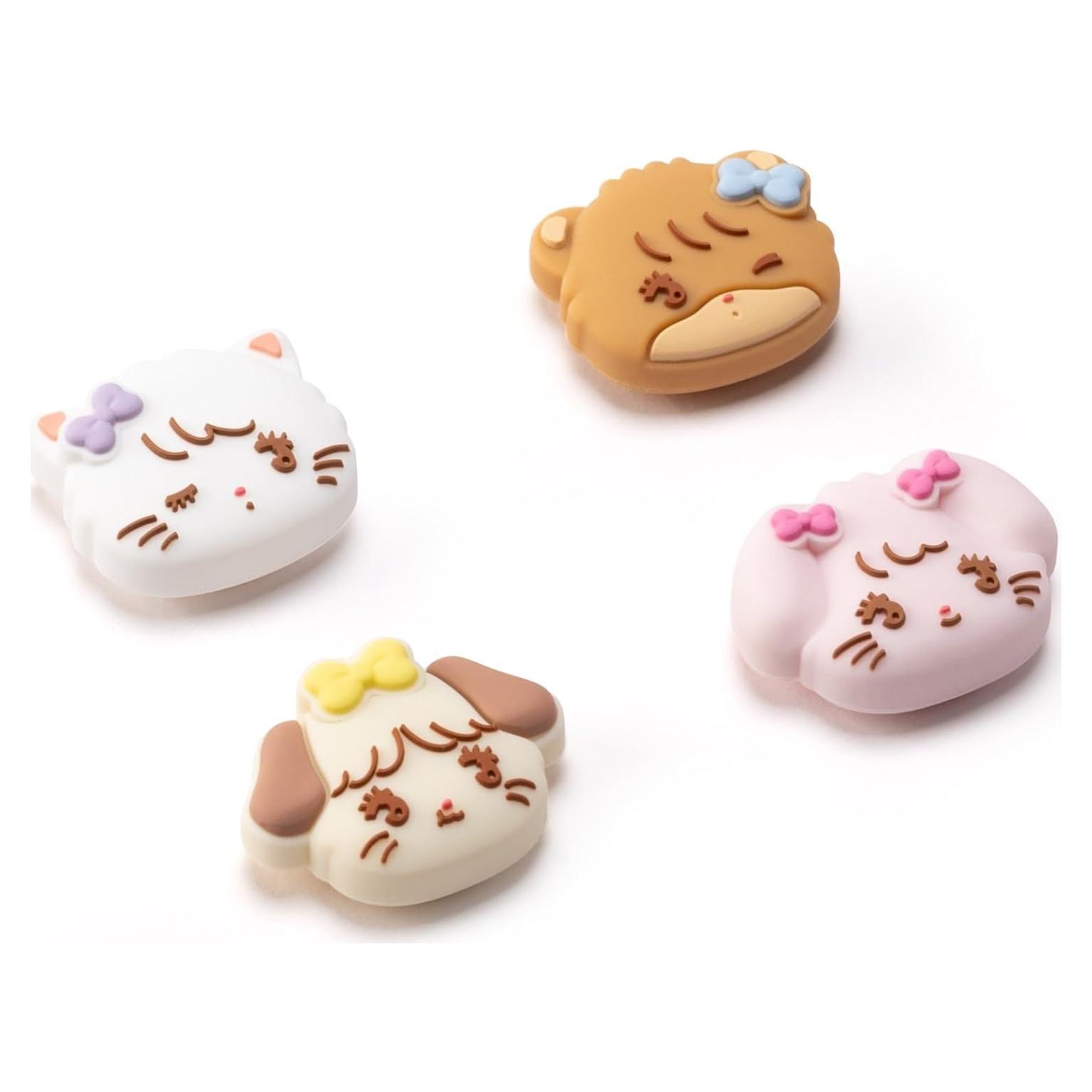 Tapas de Agarre para Pulgar GeekShare Kawaii Switch 4 Pcs