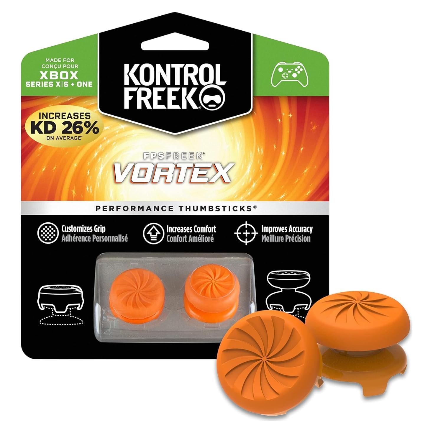 KontrolFreek Vortex para Xbox One y Series X - Thumbsticks Naranja