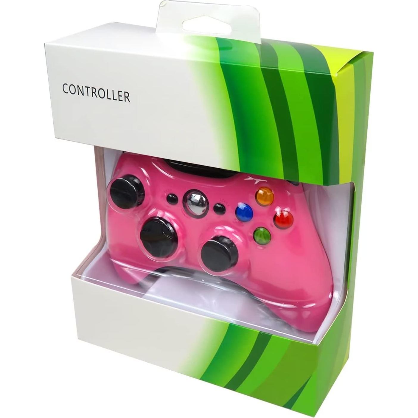 Controlador USB Con Cable USonline911 para Xbox 360 Rosa