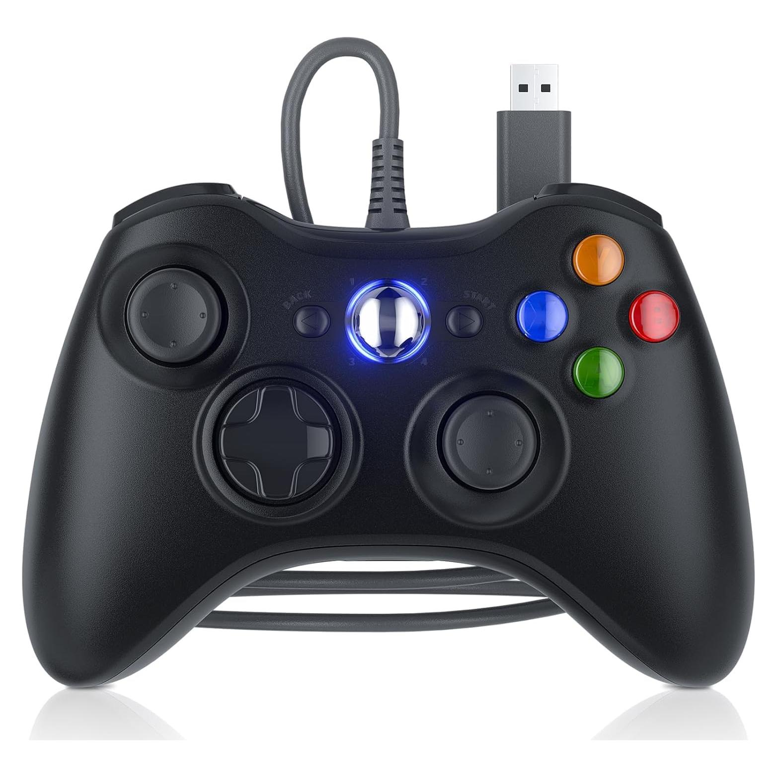Controlador Dinosoo con Cable para Xbox 360 y PC - Joystick Mejorado