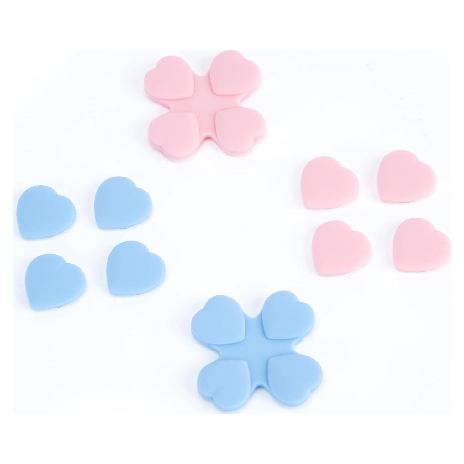 Juego de Tapas de Botones GeekShare para Joy-Con - Rosa y Azul