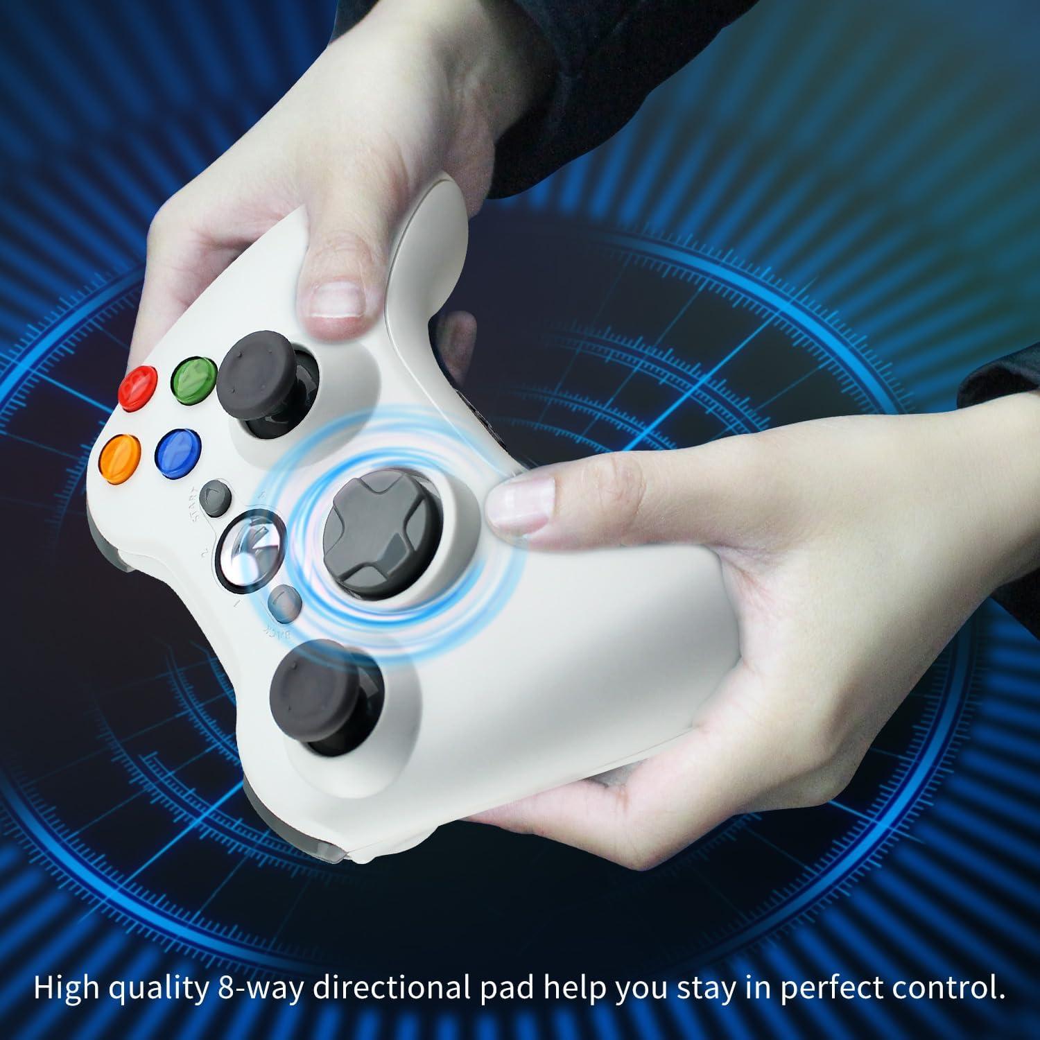 Controlador USB OSTENT Gamepad Xbox 360 PC Blanco