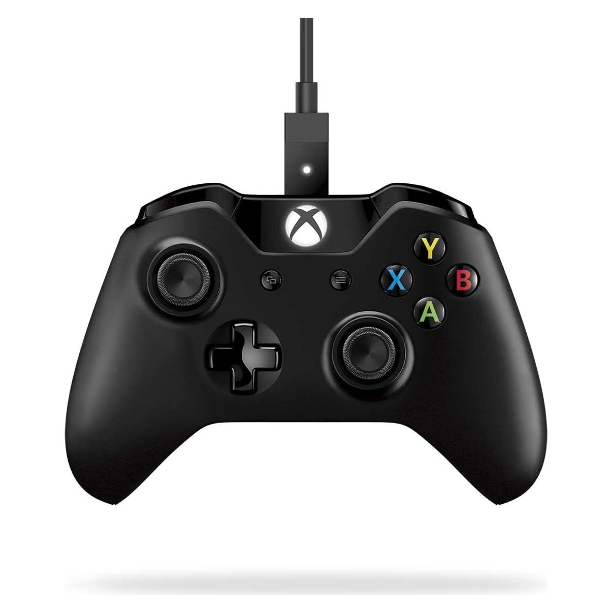 Controlador Microsoft Xbox One + Cable para PC - Negro