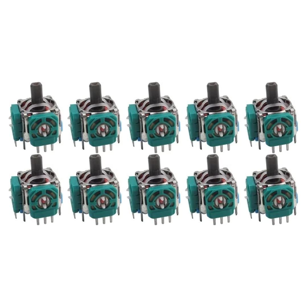 Analog Stick Joystick Controller Replacement Part for Xbox One, Blue, 10Pcs