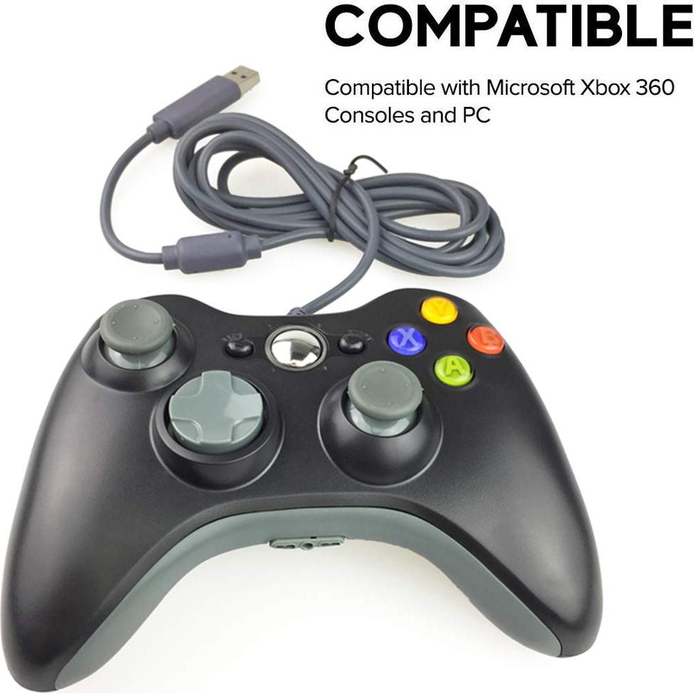 Controlador con cable Wiresmith Xbox 360 - Negro 1,52 m