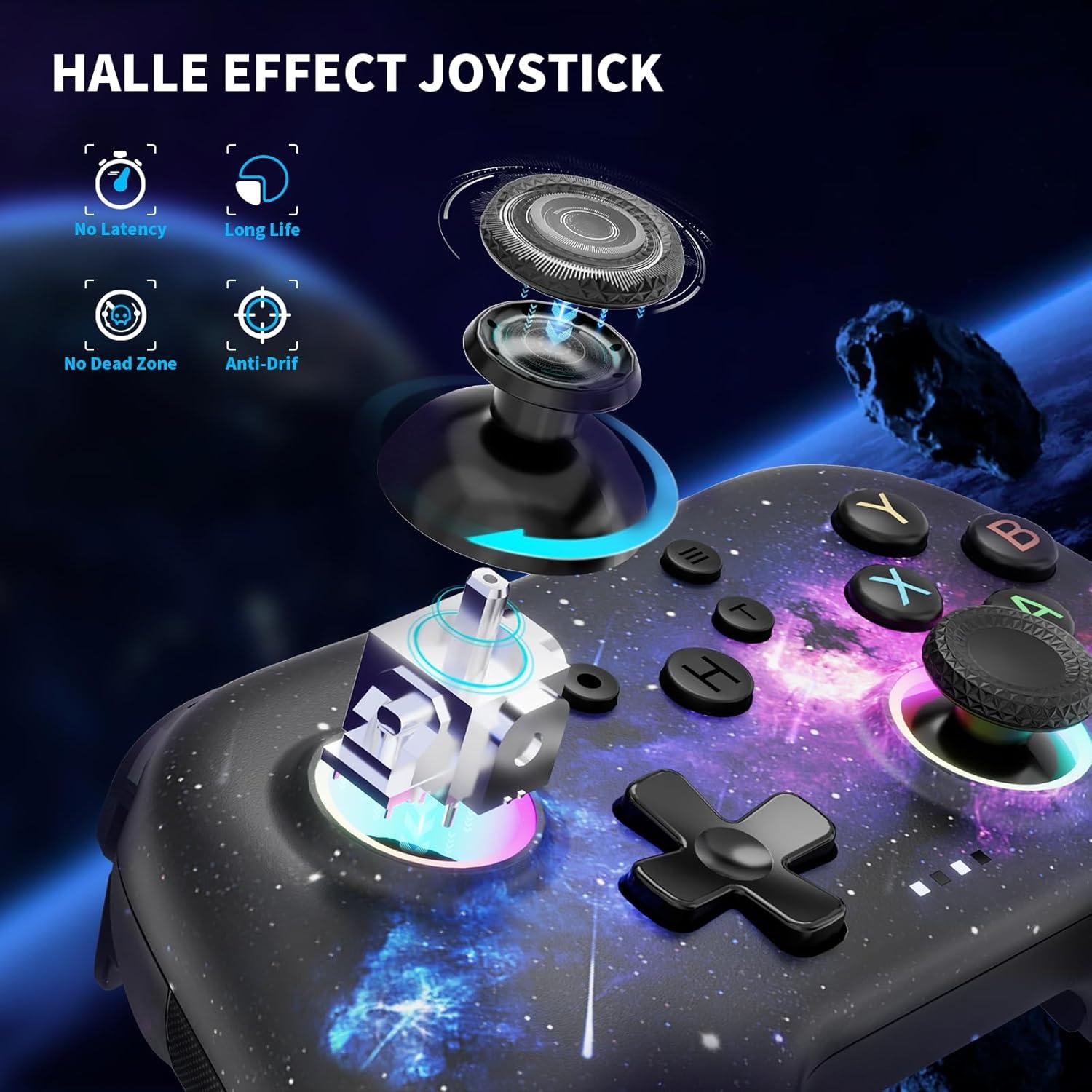 Controlador Inalámbrico AceGamer T47 para PC/Switch - RGB