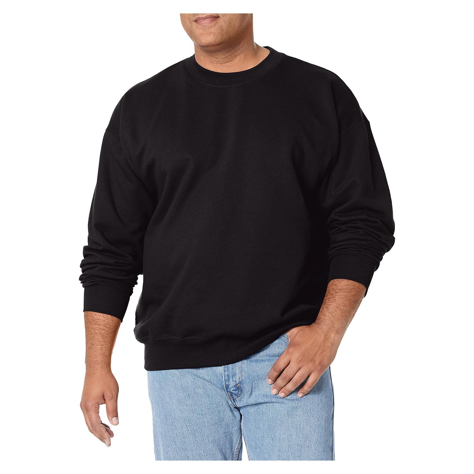 Sudadera Hanes para hombres, felpa pesada, cuello redondo