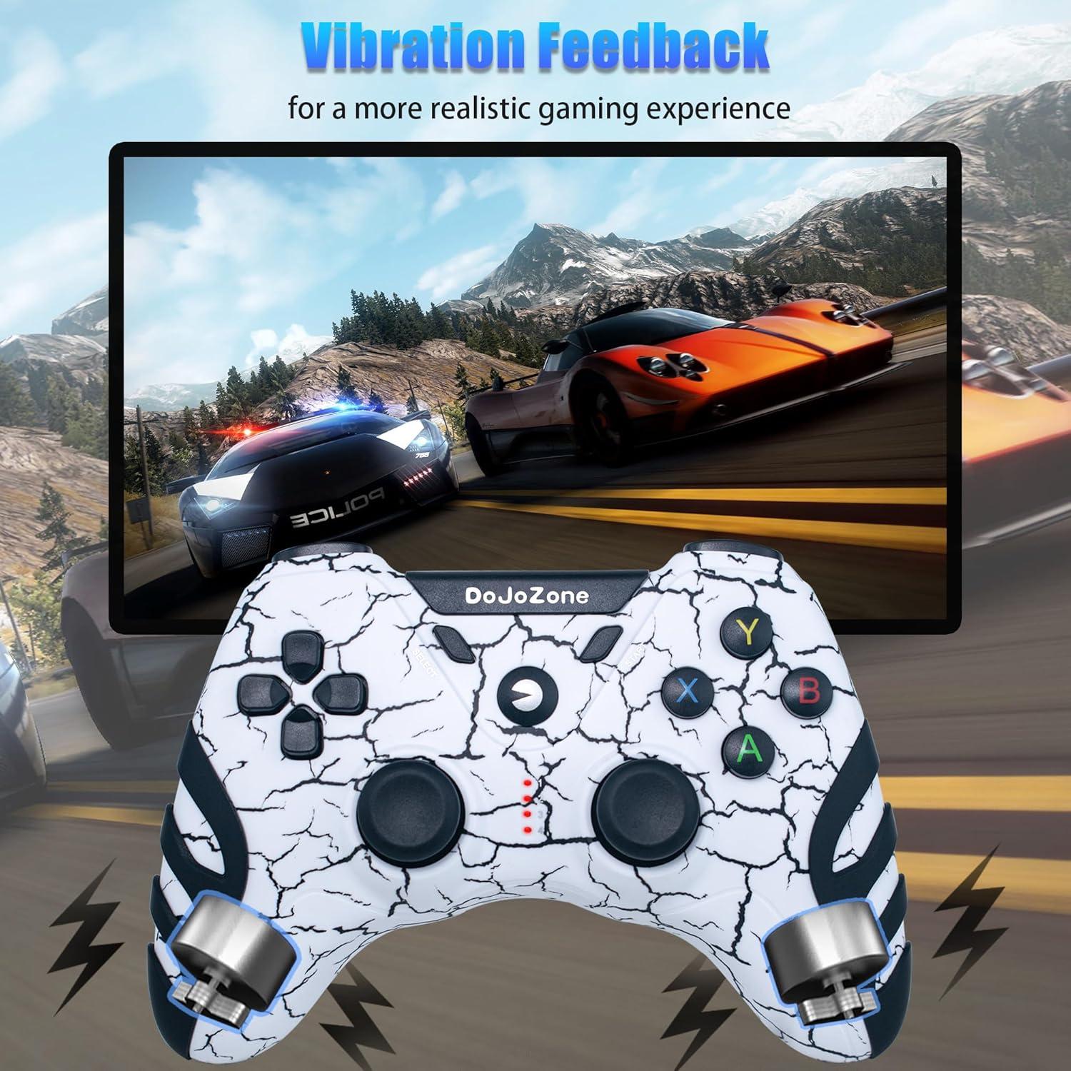 Controlador Inalámbrico DoJoZone para PC y PS3 con Vibración