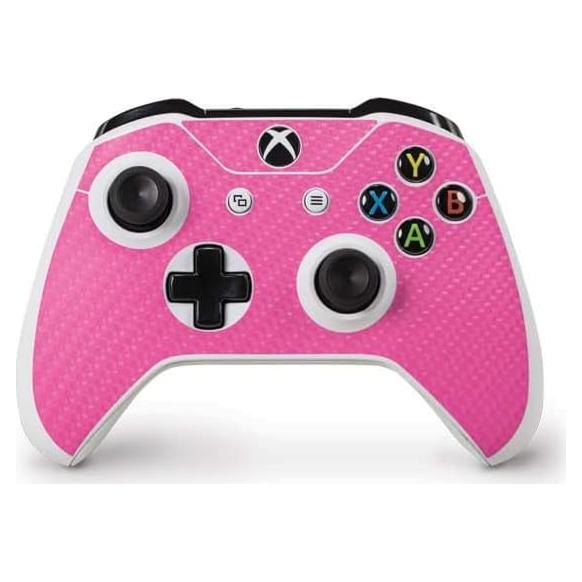 Piel de Juego Skinit para Controlador Xbox One S - Fibra de Carbono Rosa