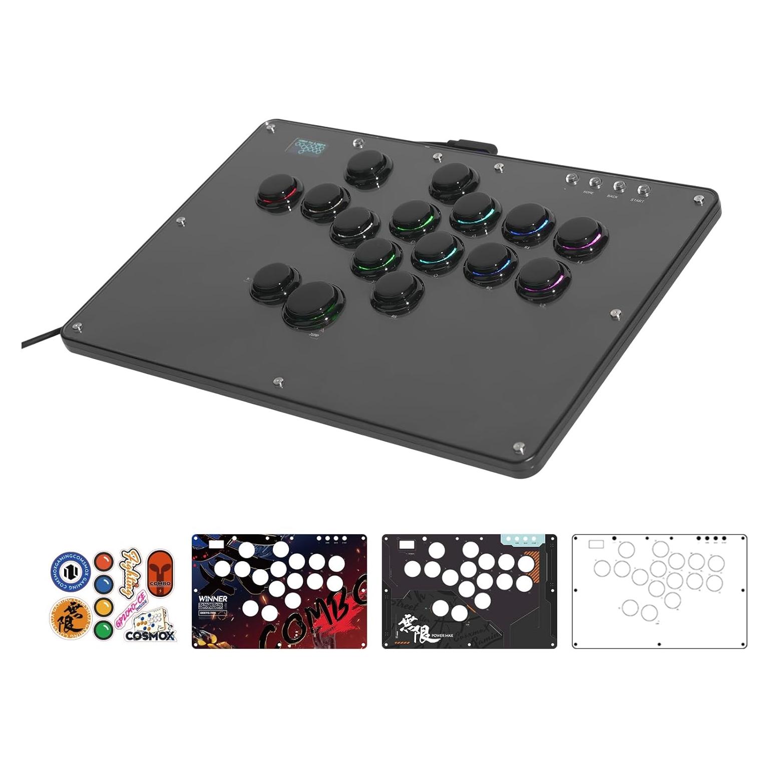 Controlador sin palanca SIXSIR U16 RGB para juegos de arcade