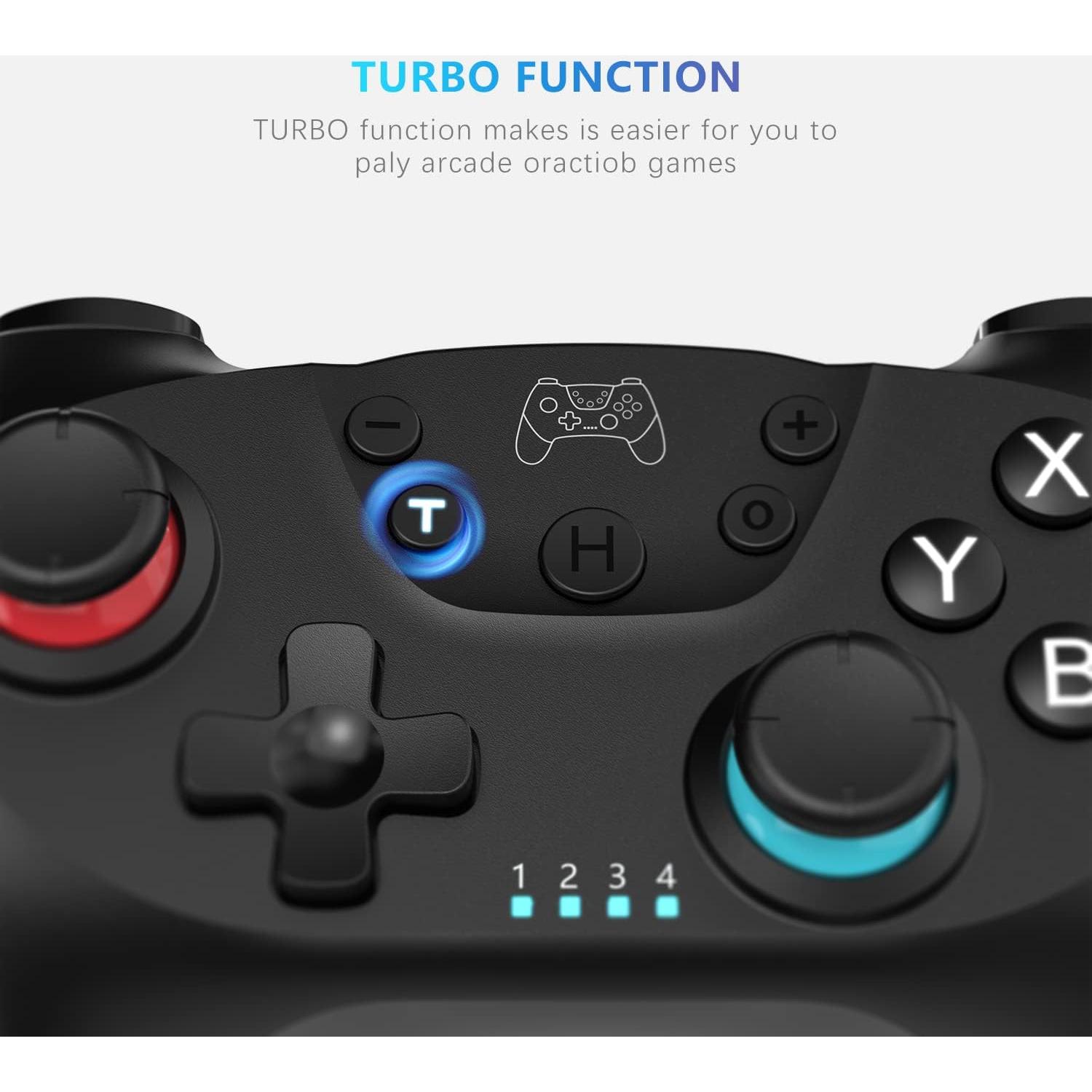 Controlador Inalámbrico Deepdawn para Nintendo Switch Verde