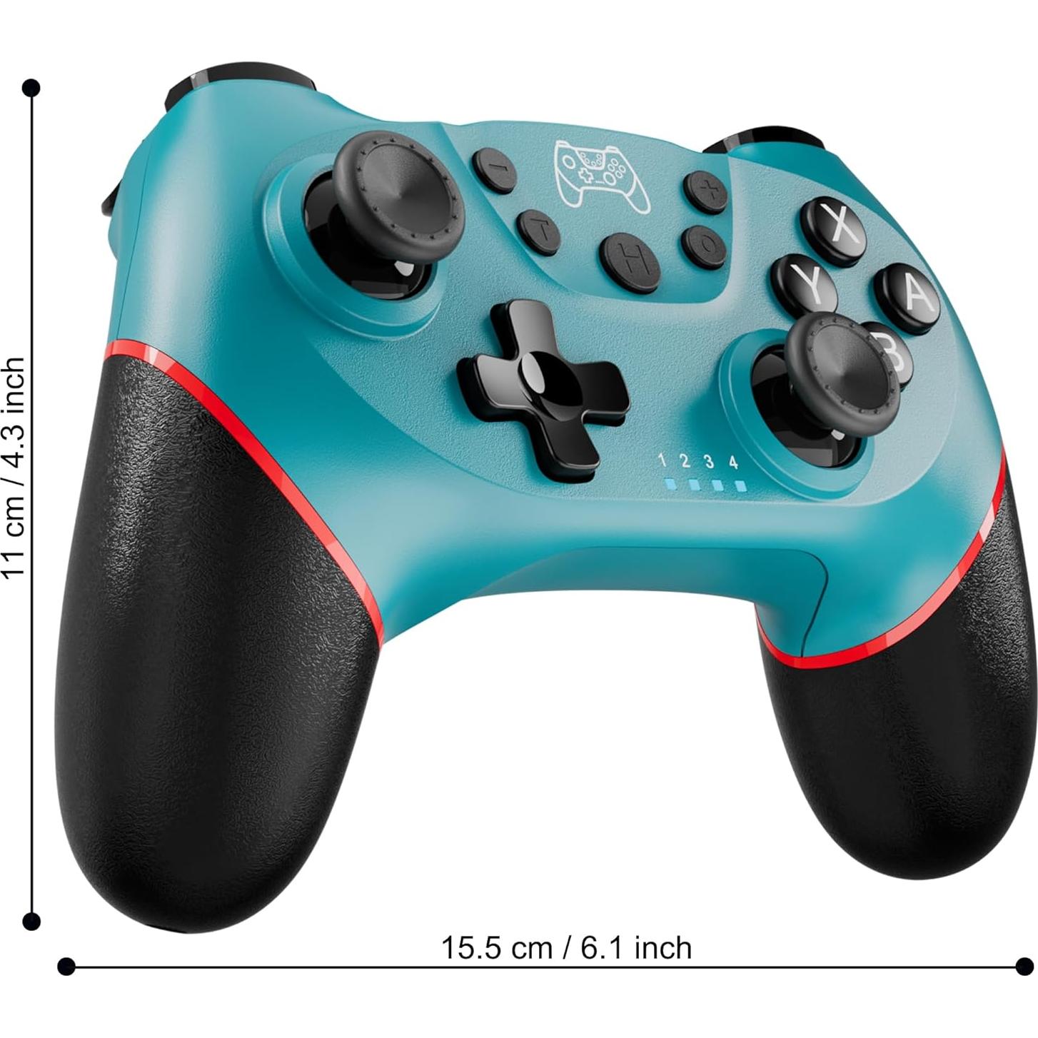 Controlador Pro Inalámbrico Diswoe para Switch y PC Azul