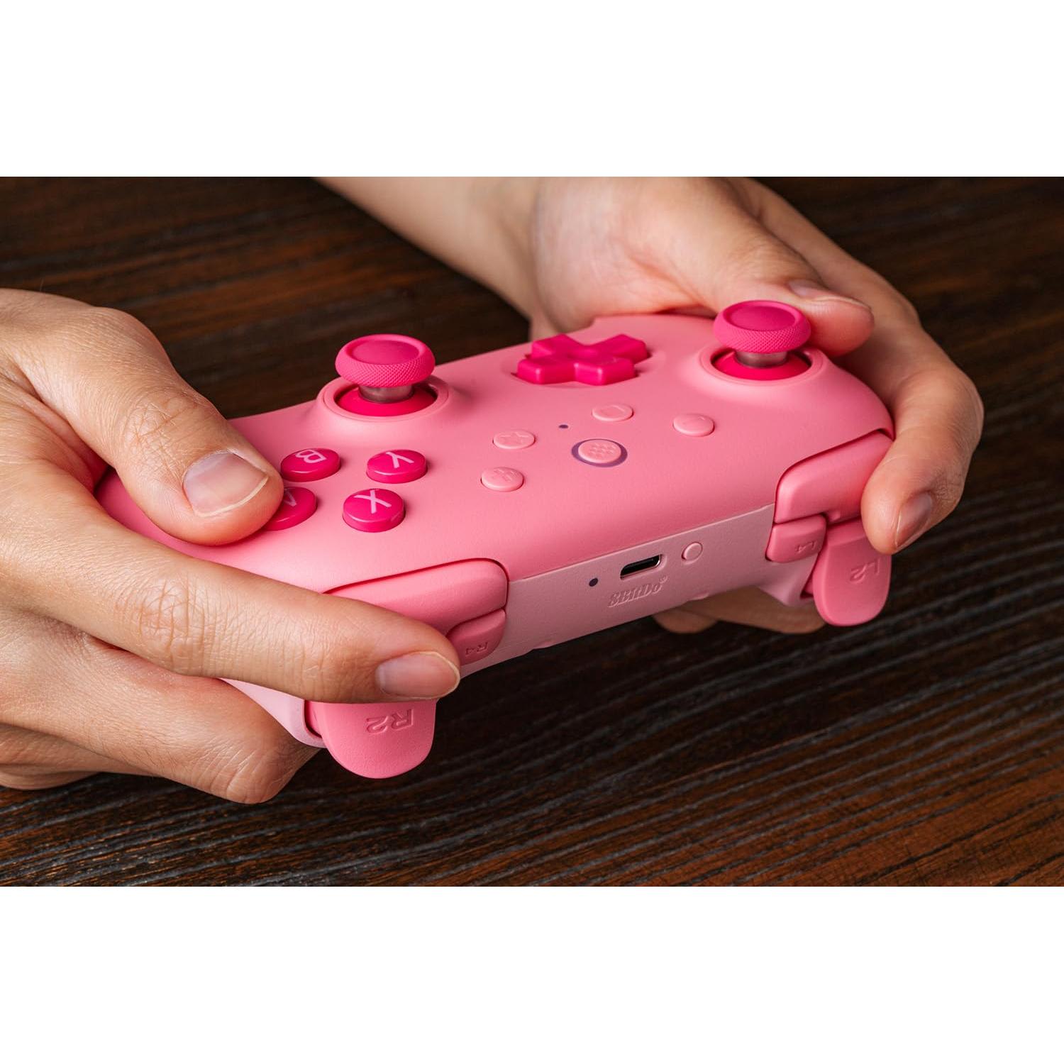 Controlador Bluetooth 8BitDo Ultimate 2C Rosa para Switch