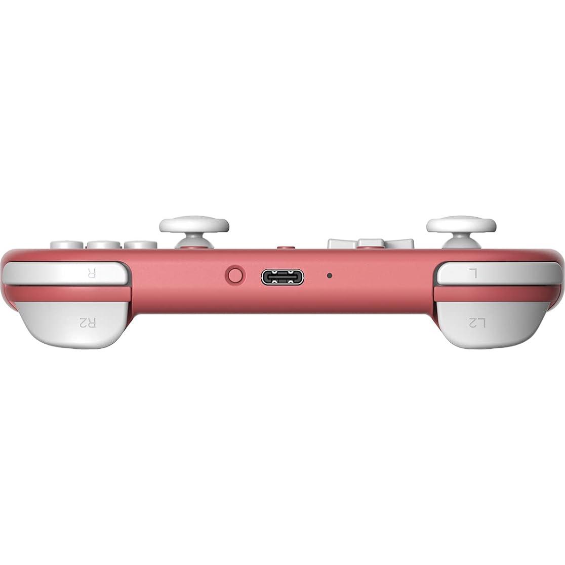 Controlador Bluetooth 8Bitdo Lite 2 Rosa con vibración y giroscopio