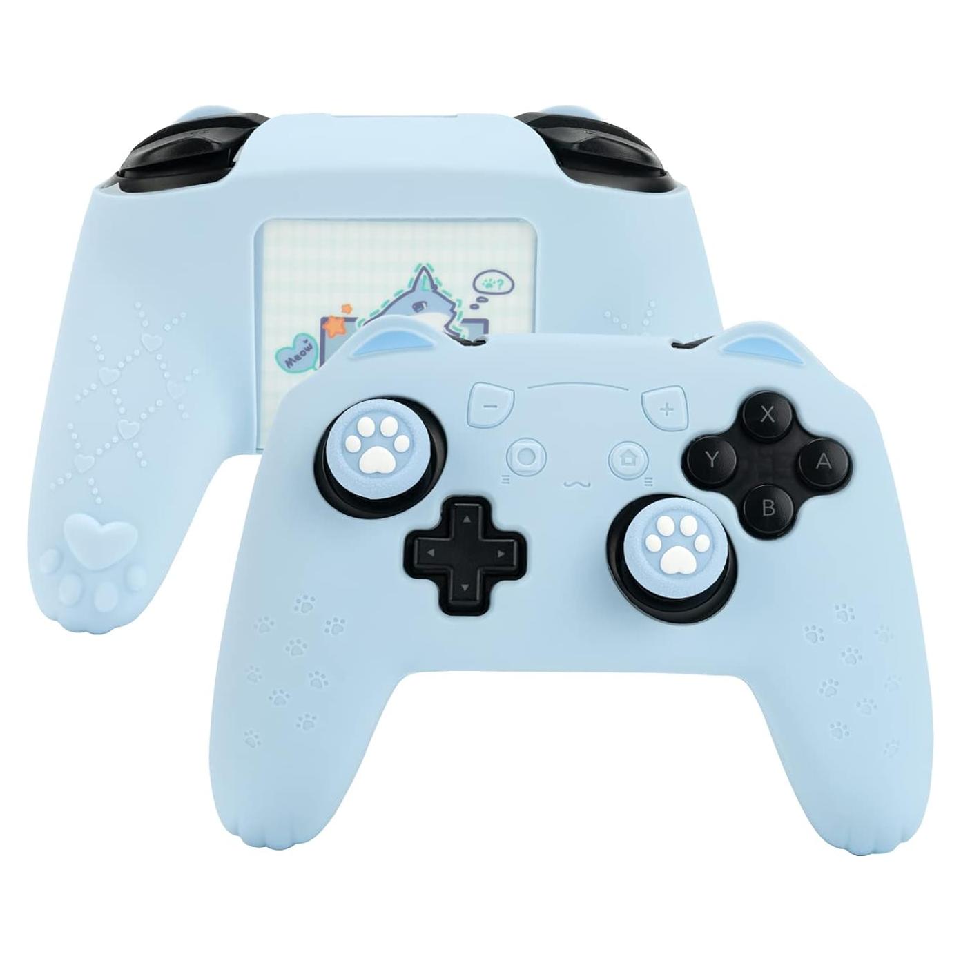 Funda de Controlador GeekShare Azul para Switch Pro - Silicona Antideslizante