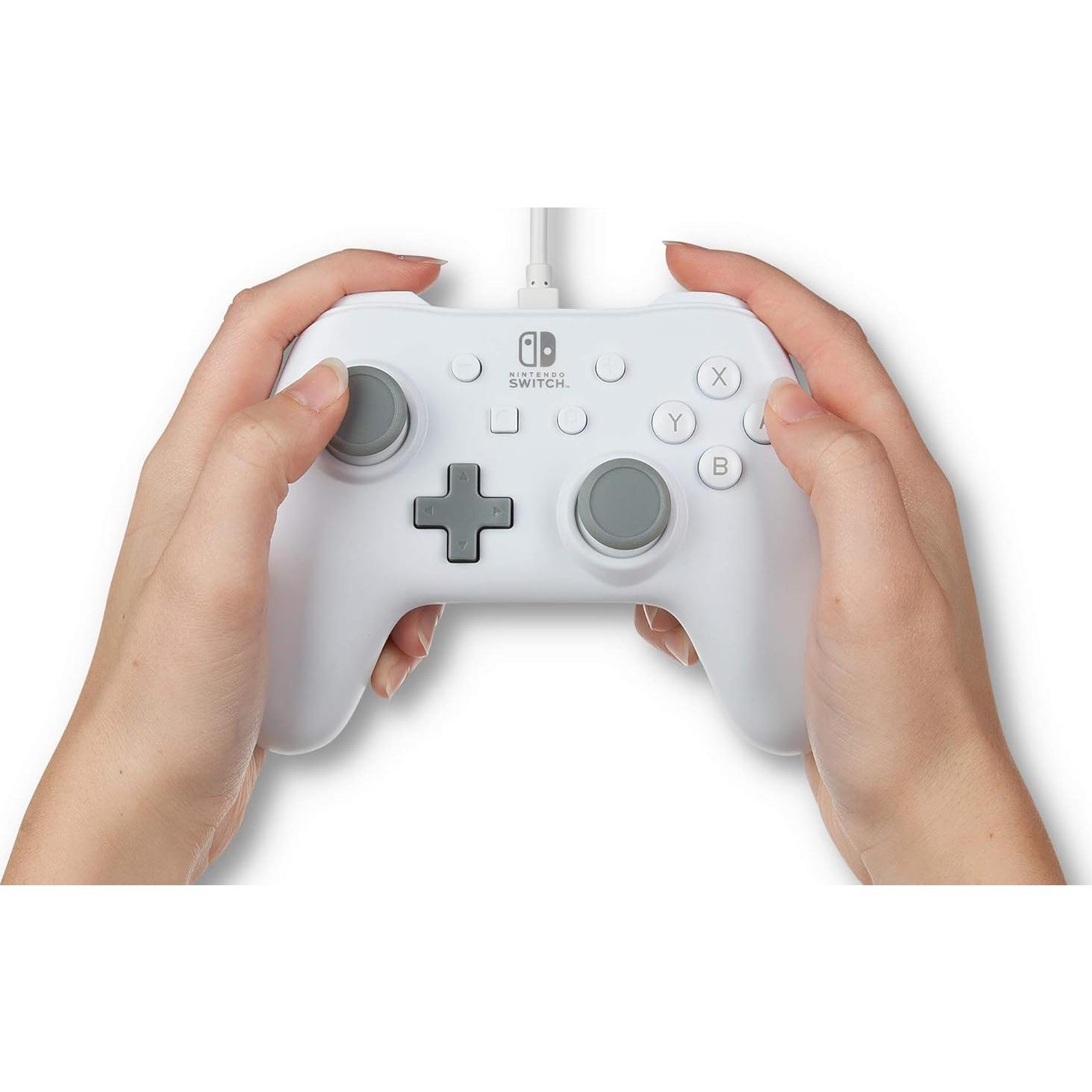 Controlador con cable PowerA para Nintendo Switch - Blanco