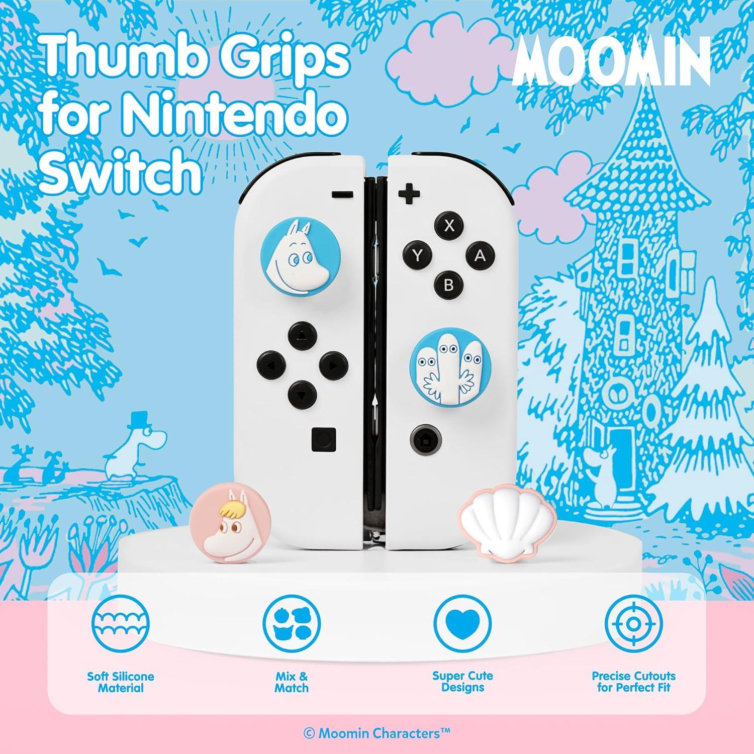 Tapas de Joystick Hamee Moomin para Nintendo Switch